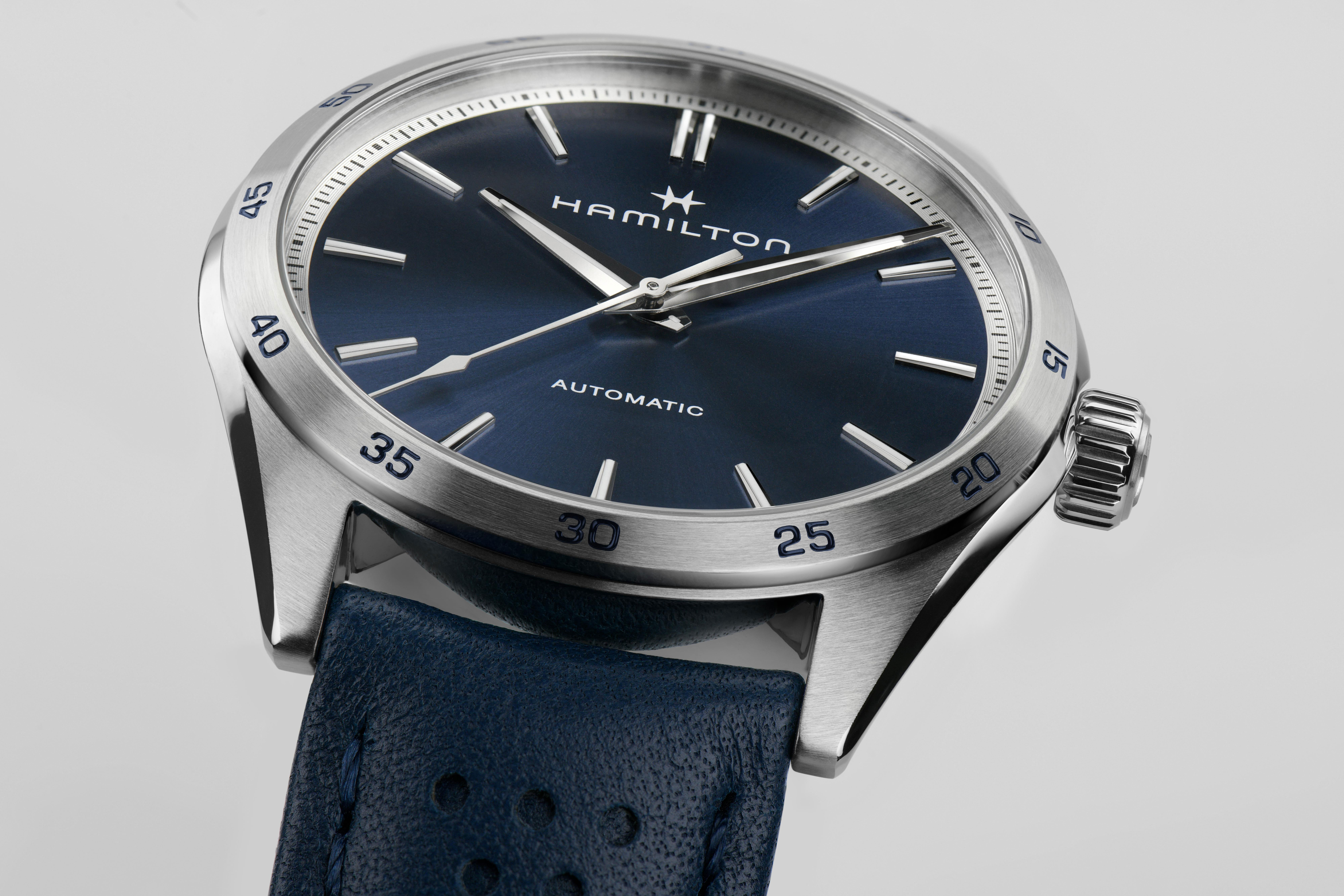 Hamilton Jazzmaster Performer Auto Blue Dial Watch, 38mm