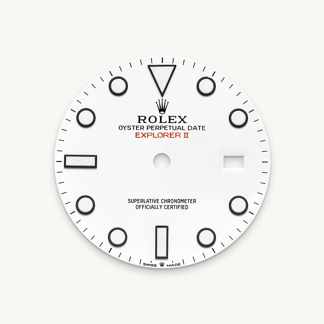 rolex explorer ii in oystersteel, m226570-0001 - white dial - ben bridge