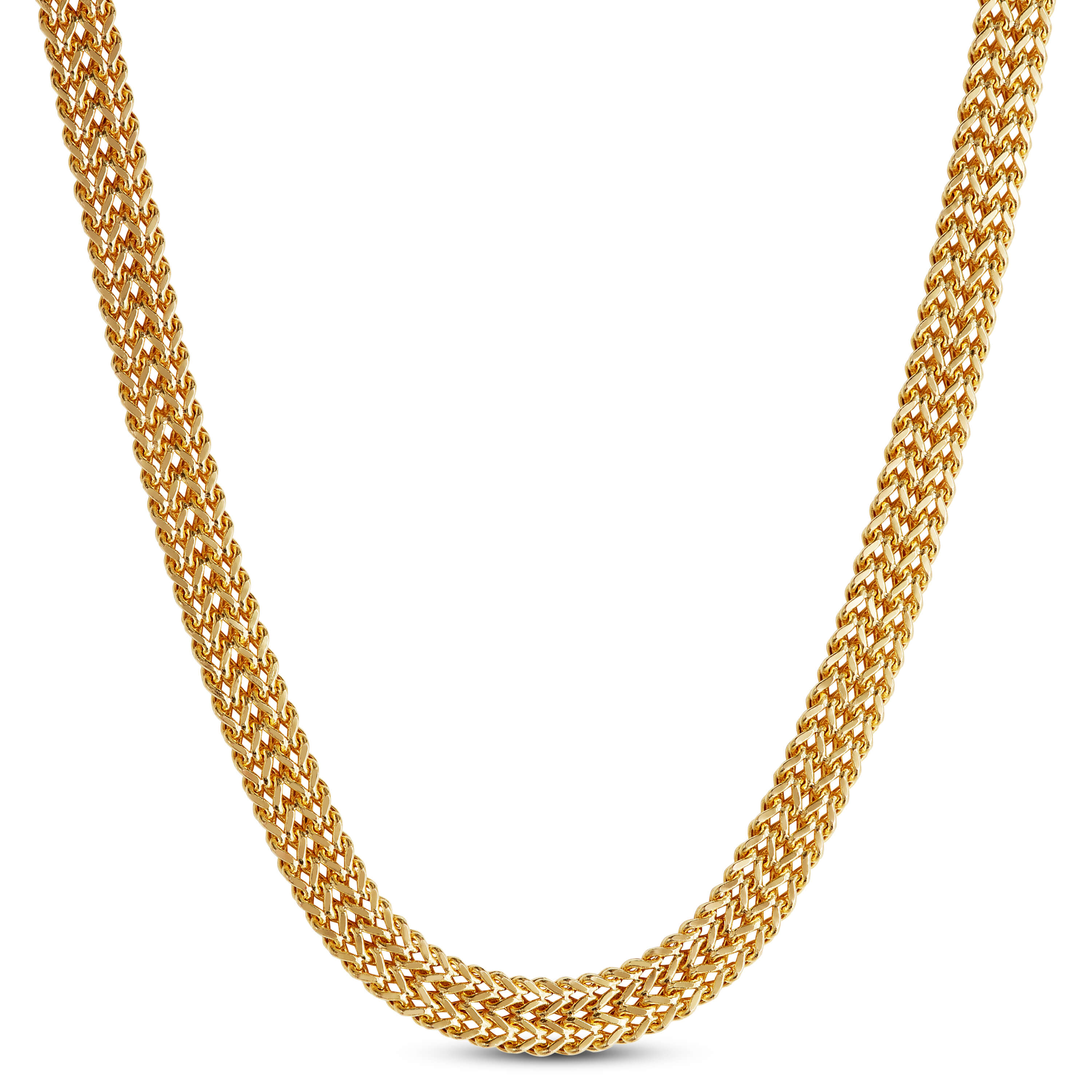 2-Row Franco Chain Necklace 14K 