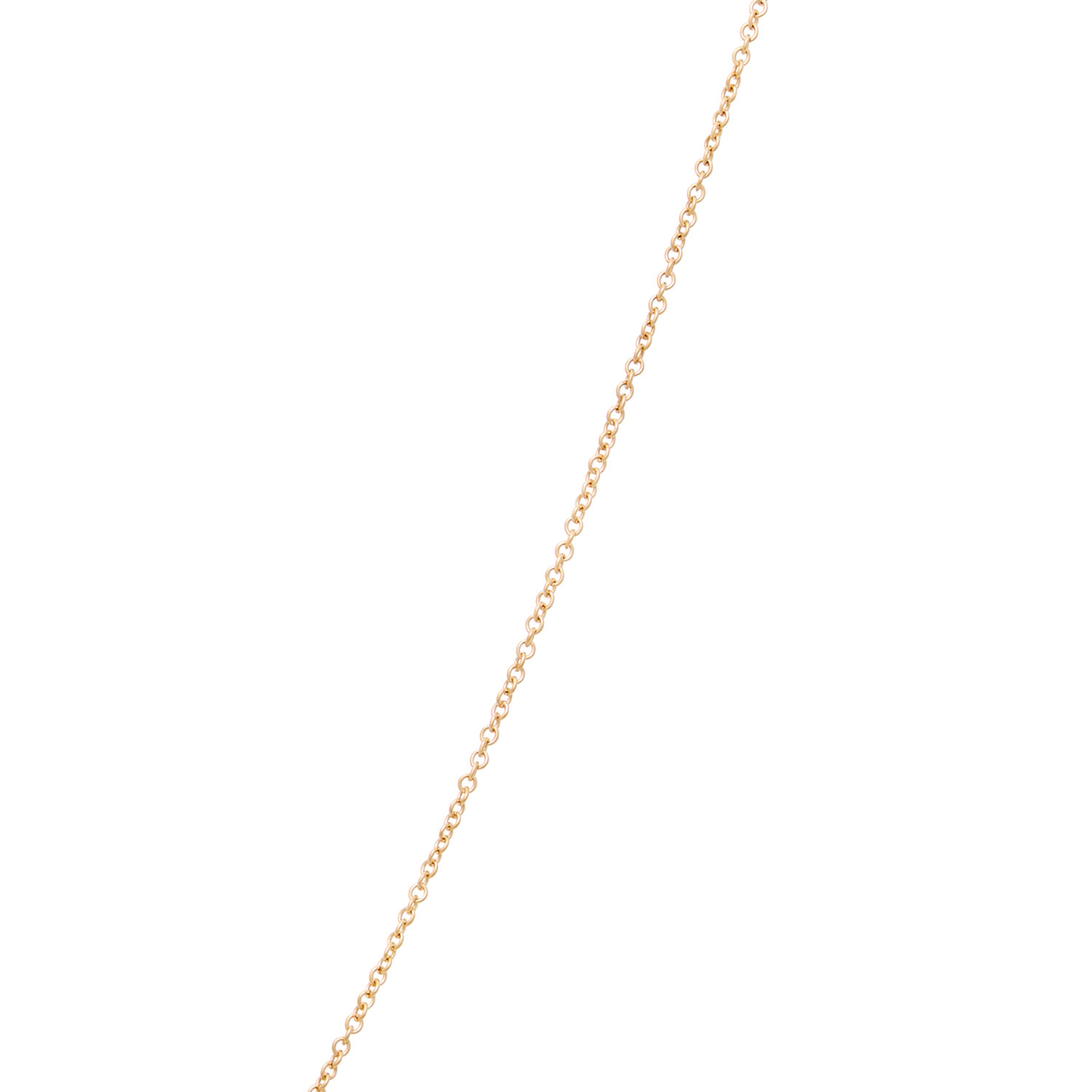 Diamond Bypass Circle Pendant, &frac12; Carat, 14K Yellow Gold