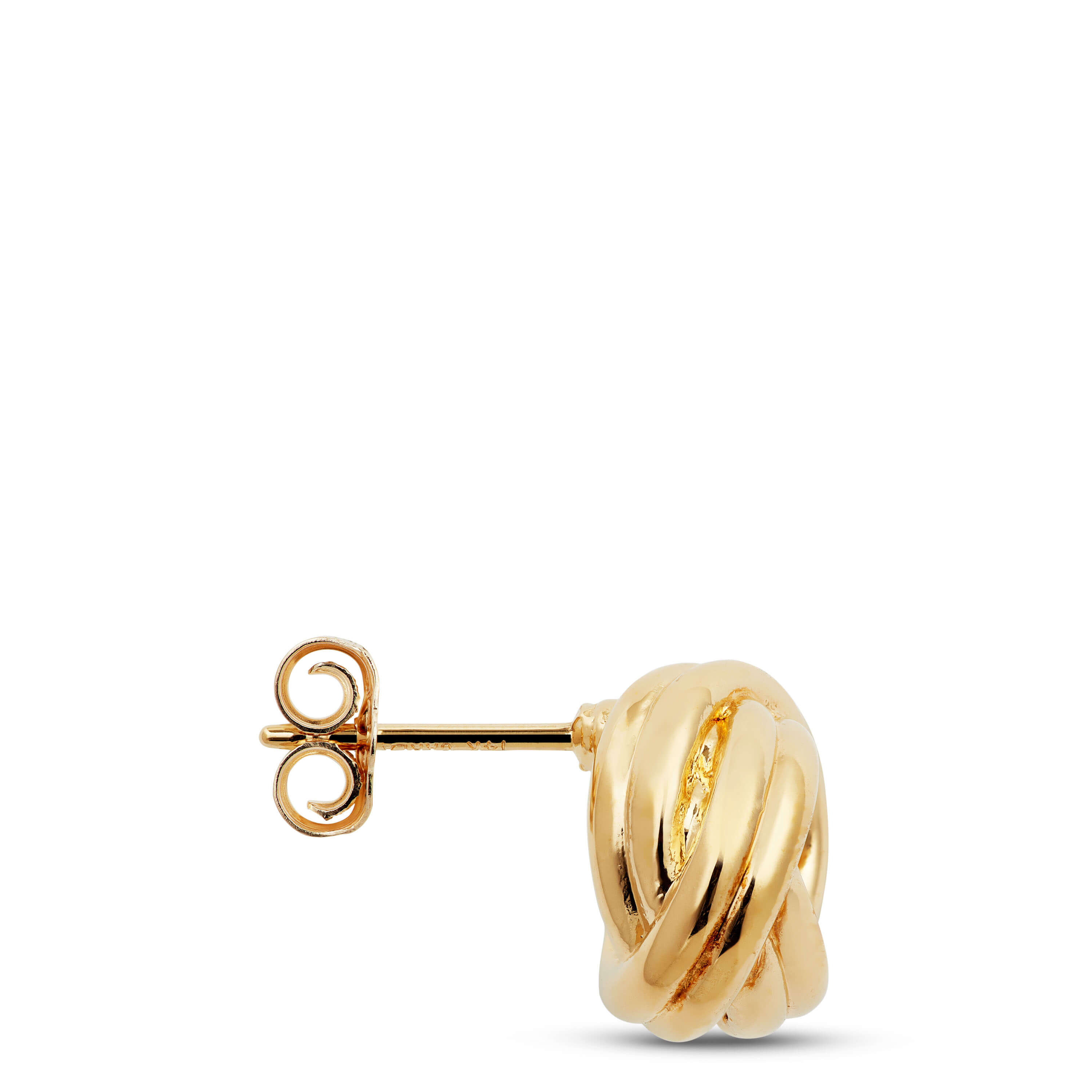 Double Open Love Knot Earrings 14K