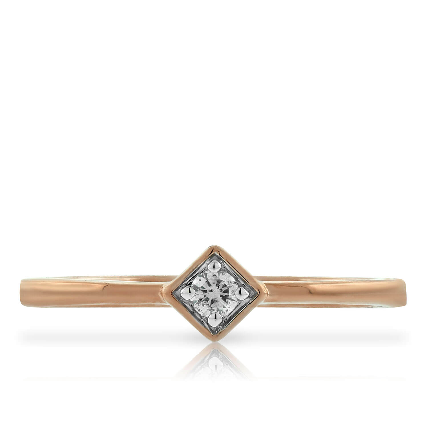 Rose Gold Diamond Promise Ring 14K Ben Bridge Jeweler