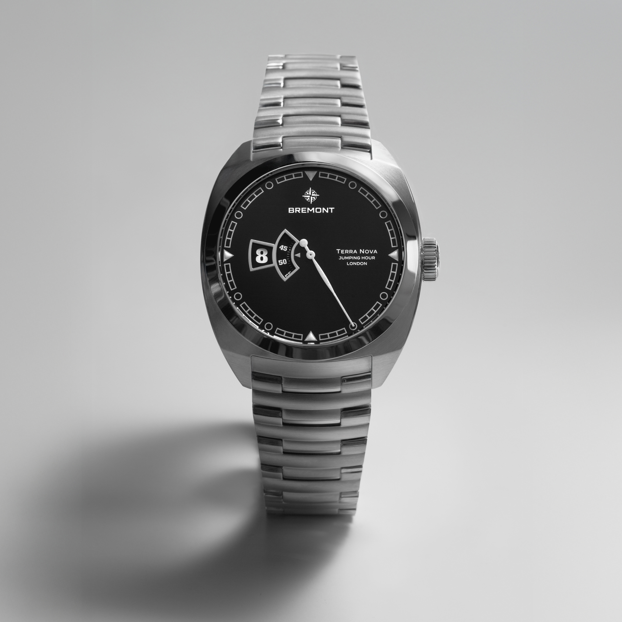 Bremont Terra Nova Jumping Hour Black Dial Watch, 40.5mm