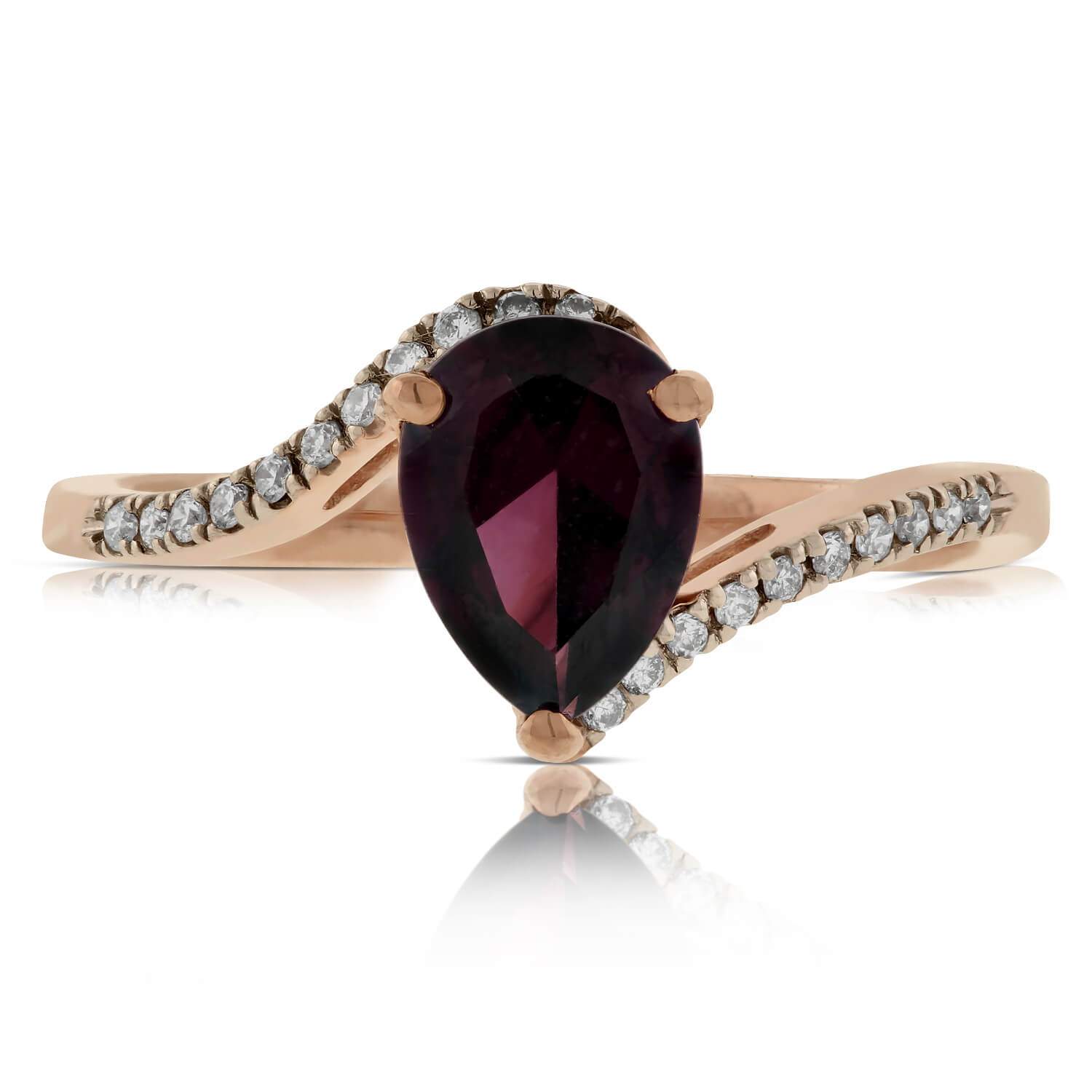 Rose Gold & Diamond Ring 14K Ben Bridge Jeweler