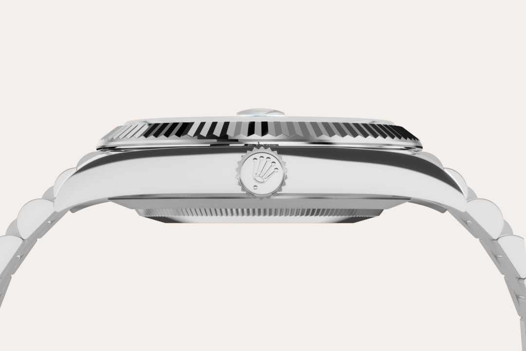 rolex day-date in platinum, m228236-0018 - platinum - ben bridge