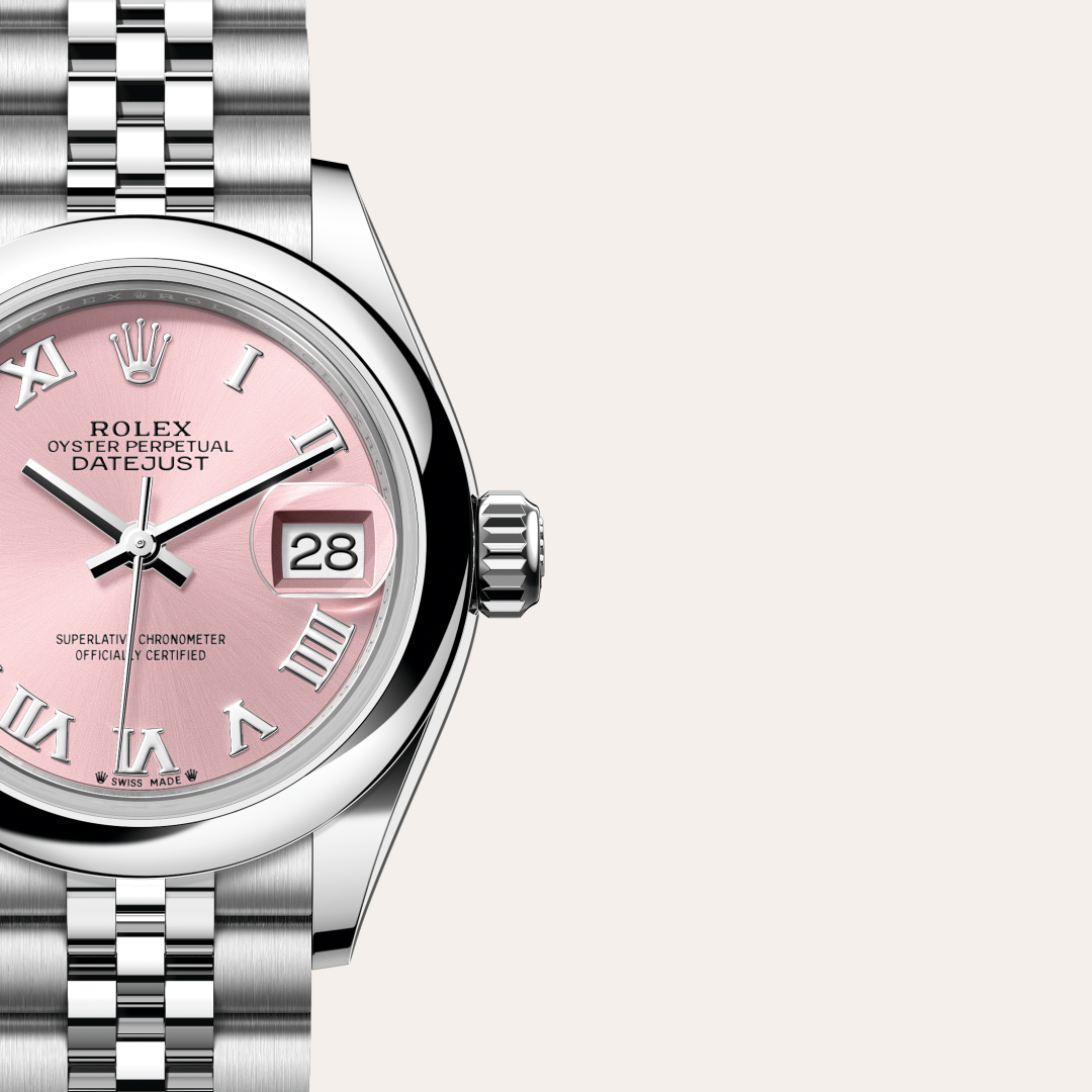 rolex lady-datejust in oystersteel, m279160-0013 - watch dial - ben bridge