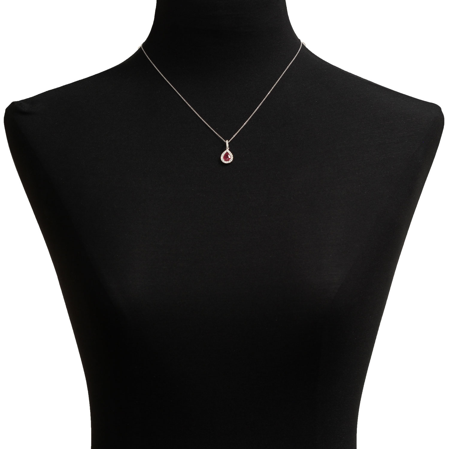 Ruby & Diamond Pendant 14K