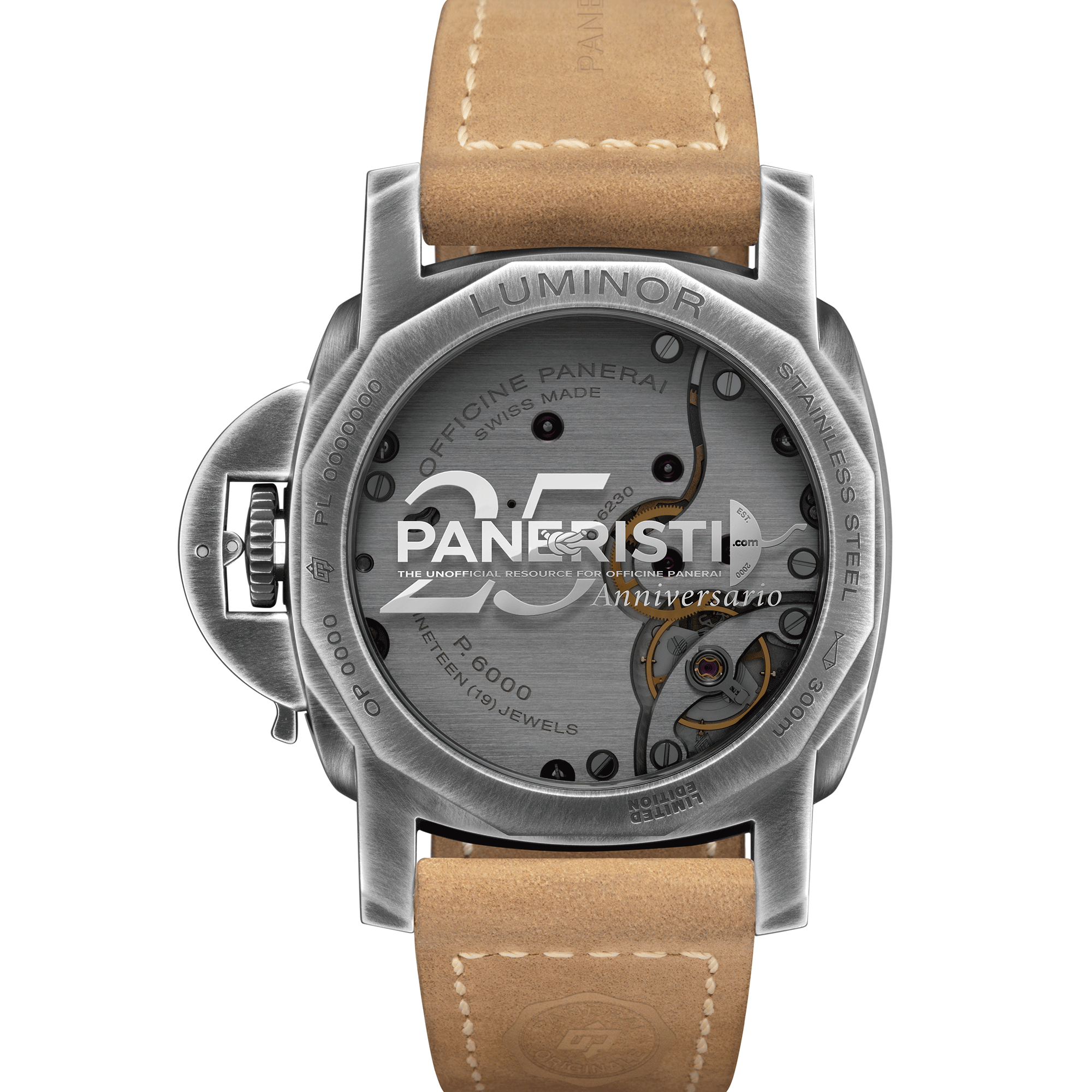Panerai Luminor Venticinque Blue Dial Watch, 44mm