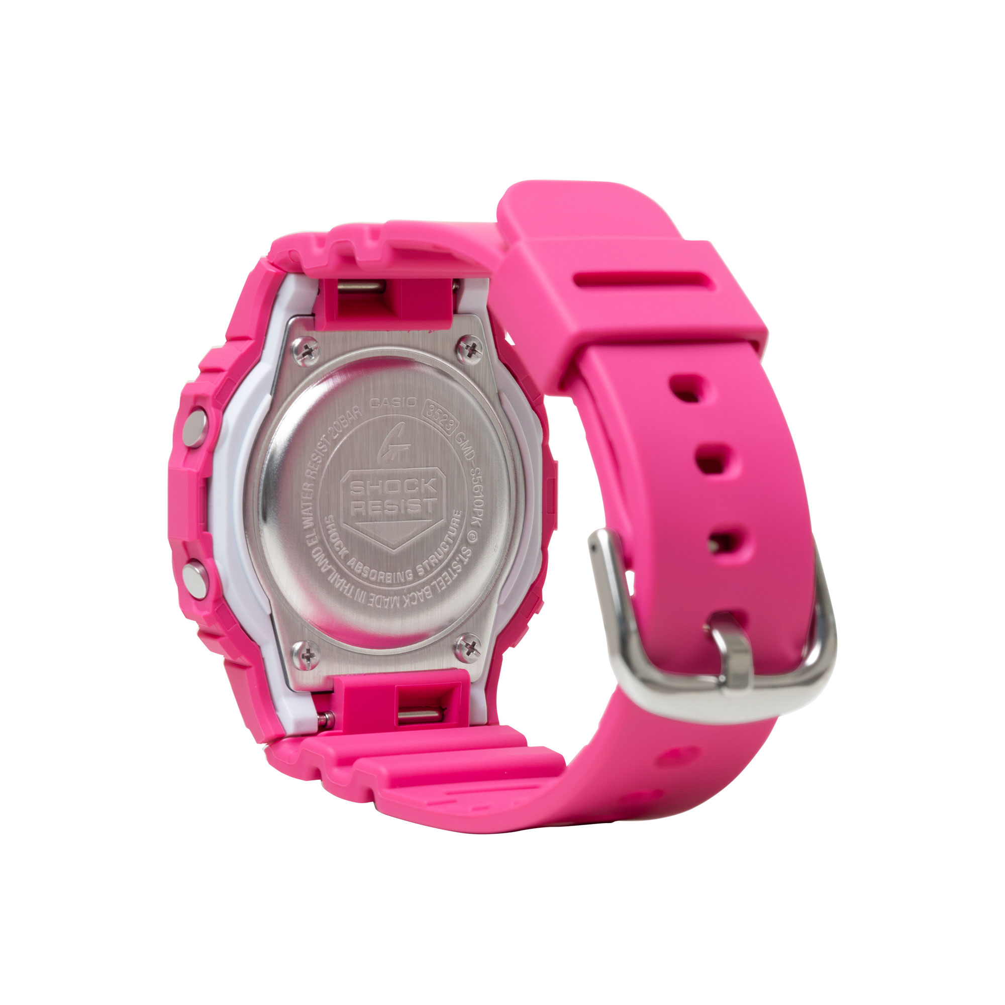G-Shock Breast Cancer Awareness Model Digital Pink Dial Watch, 40.5mm