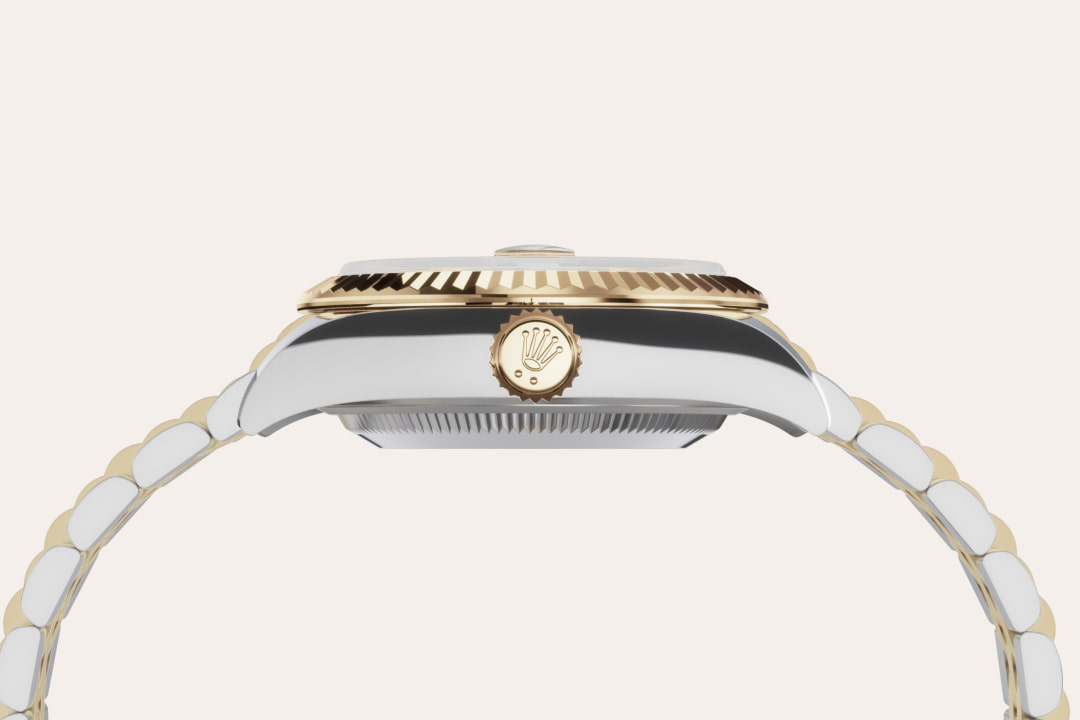 rolex lady-datejust in yellow rolesor - combination of oystersteel and yellow gold, m279173-0007 - yellow rolesor - ben bridge