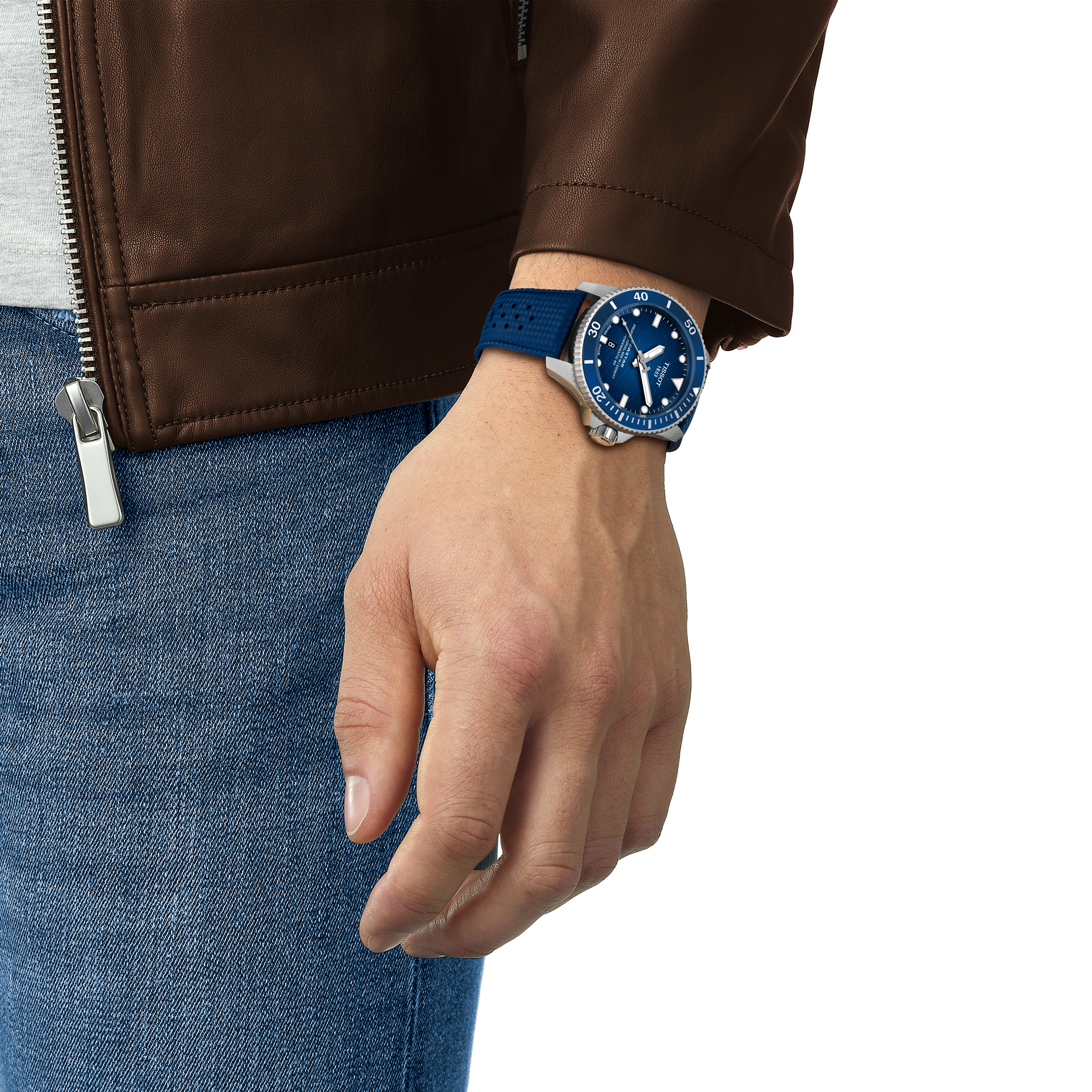 Tissot Seastar 2000 Blue Dial Watch, 44mm