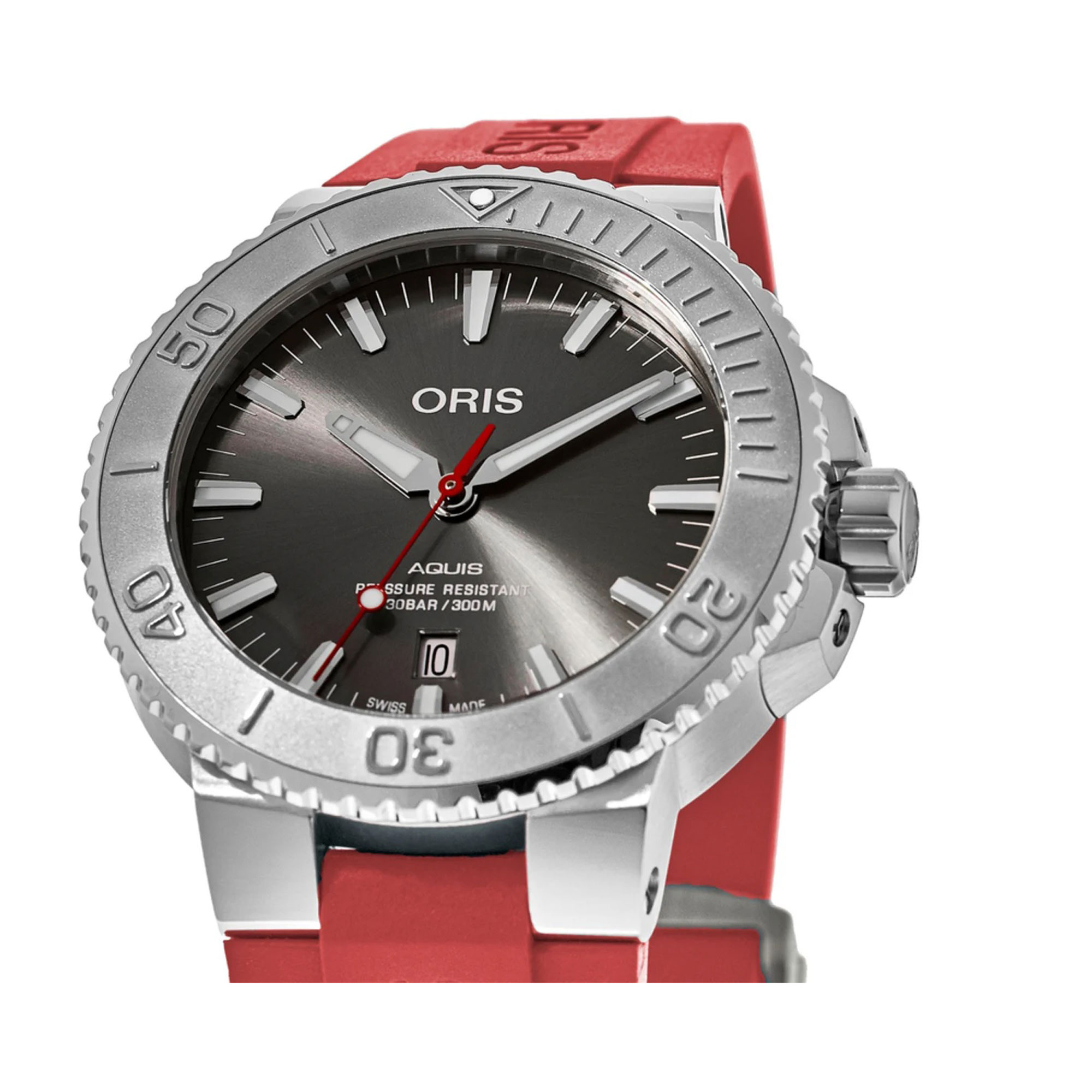 Oris Aquis Date Relief Grey Dial Watch, 43.50