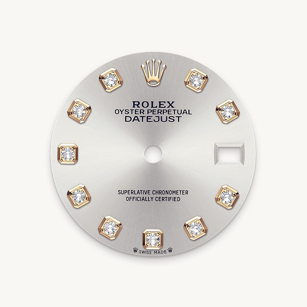 rolex lady-datejust in yellow rolesor - combination of oystersteel and yellow gold, m279173-0007 - silver dial - ben bridge