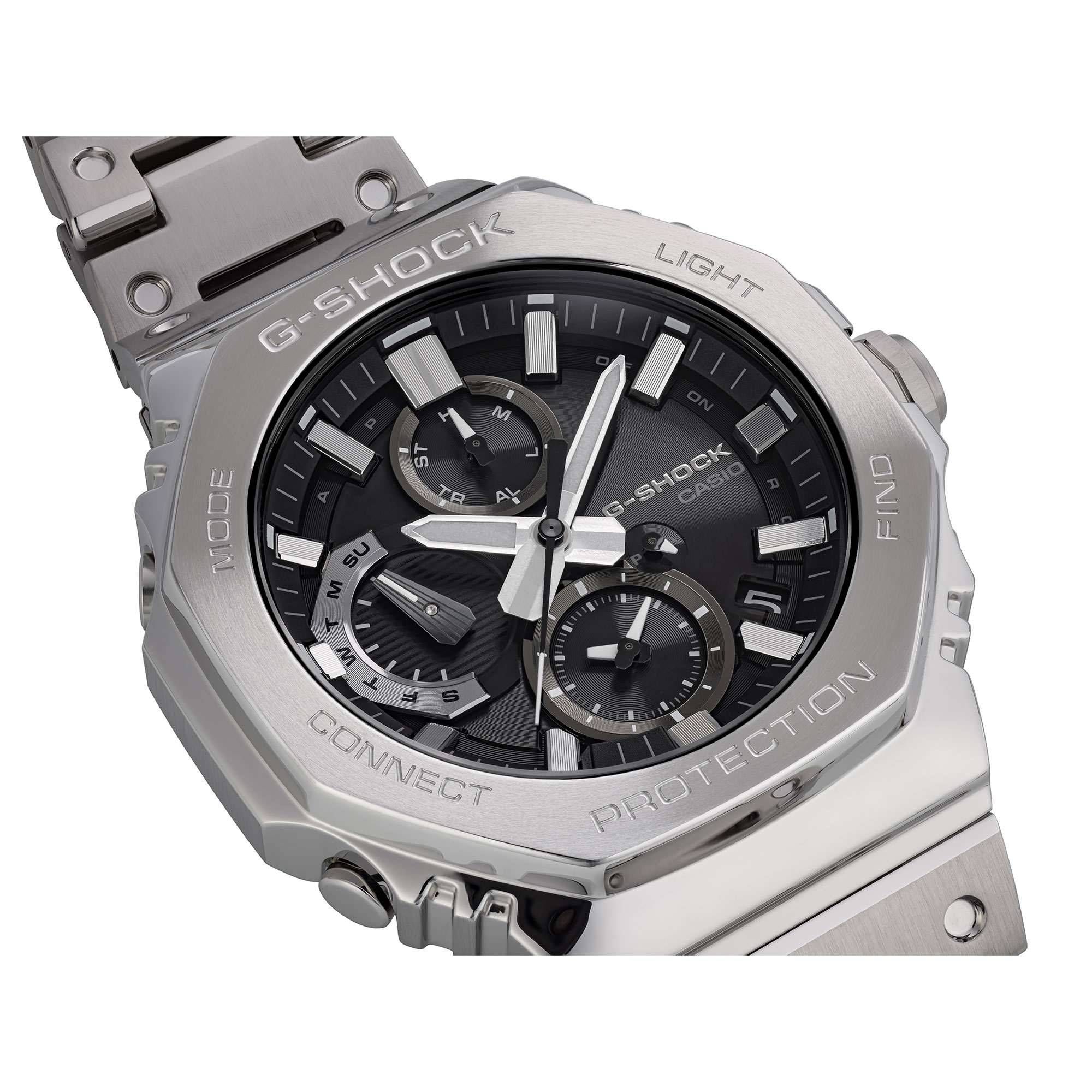  G-Shock GMCB2100D-1A Full Analog Black Dial Watch, 46.3mm
