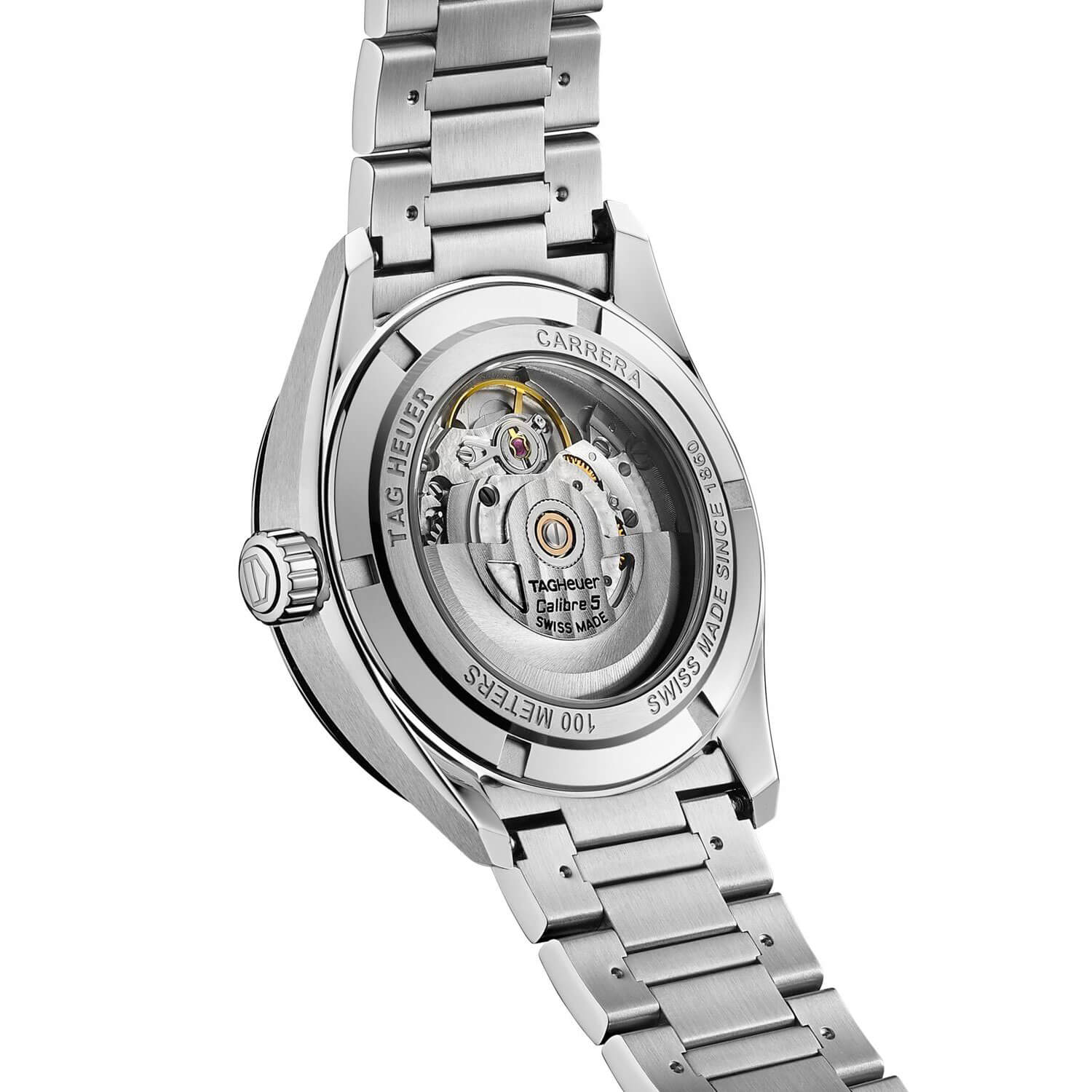 TAG Heuer Carrera Calibre 5 Auto Blue Steel Watch, 39mm