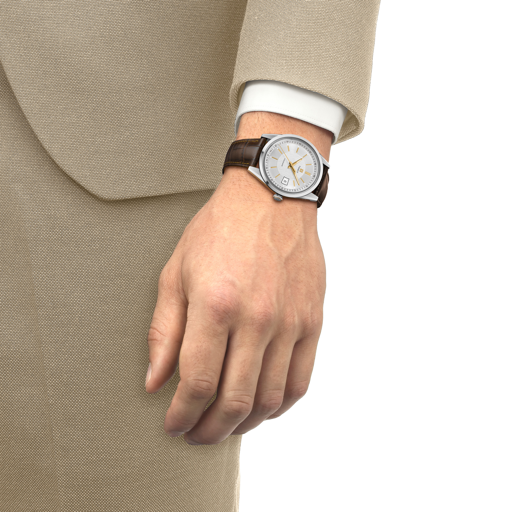 TISSOT Visodate Silver Dial Watch, 39mm