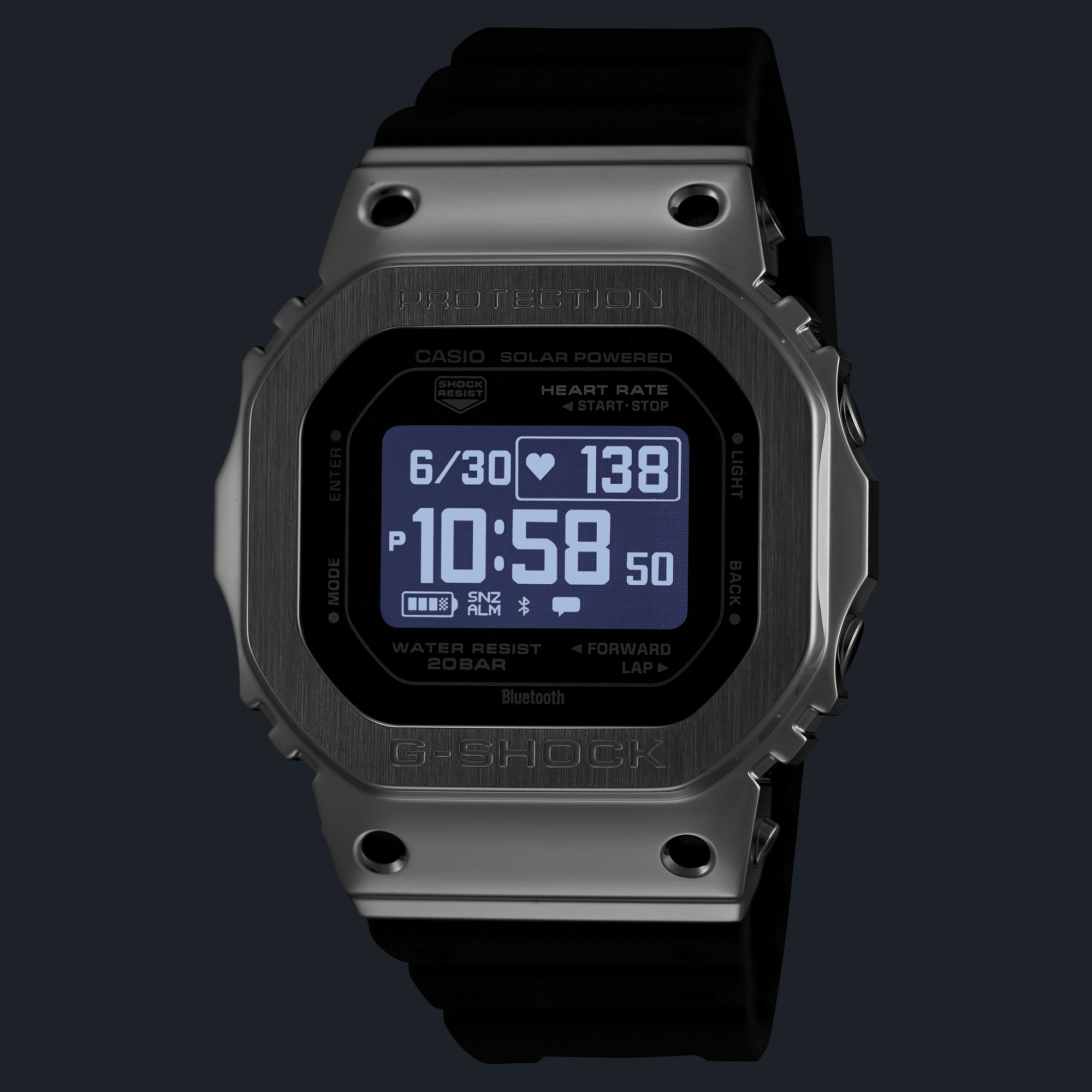 G-Shock Move GM-H5600 Digital Black Dial Watch, 51.5mm x 44mm