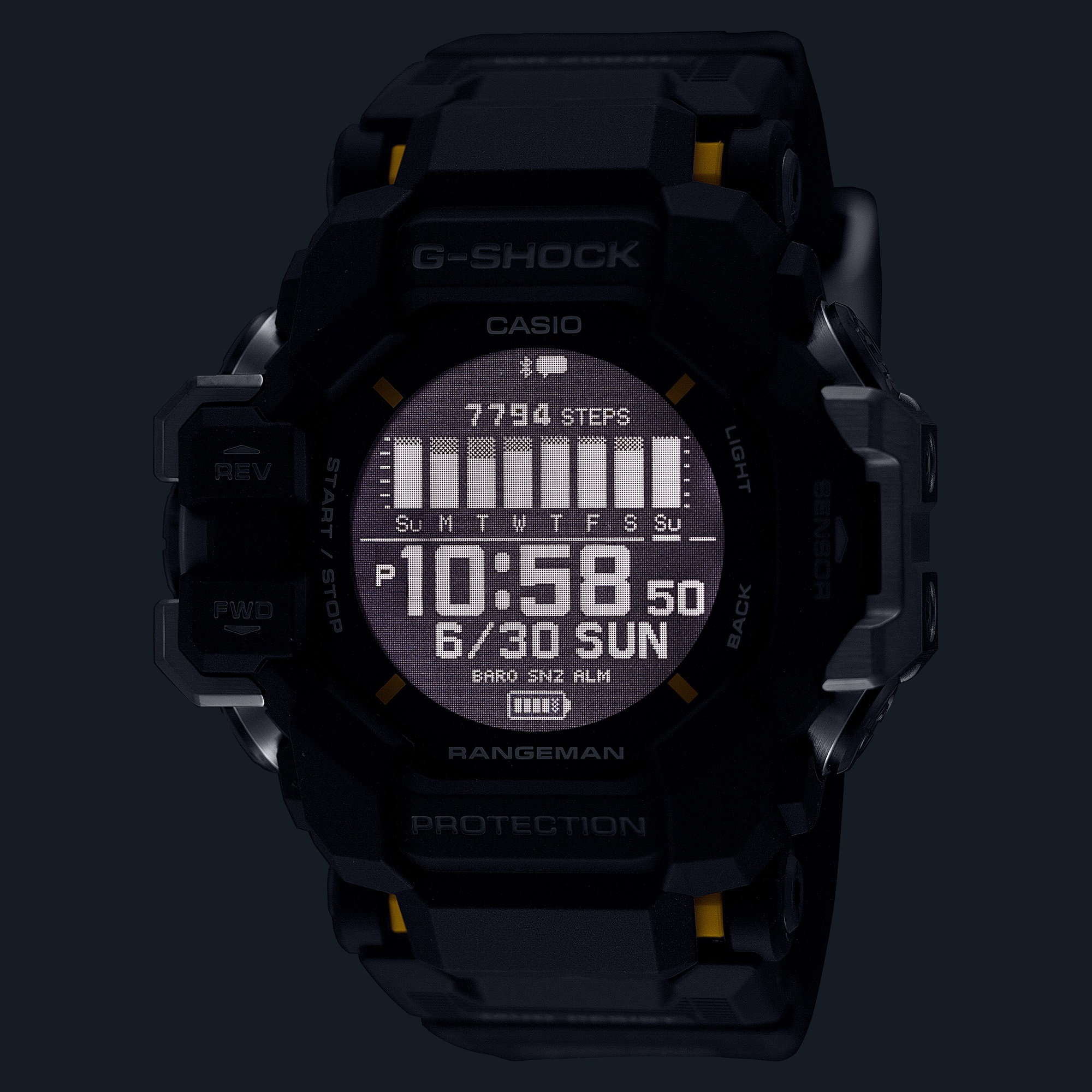G-Shock Master of G - Land Rangeman Black Resin Black Dial, 53.2mm