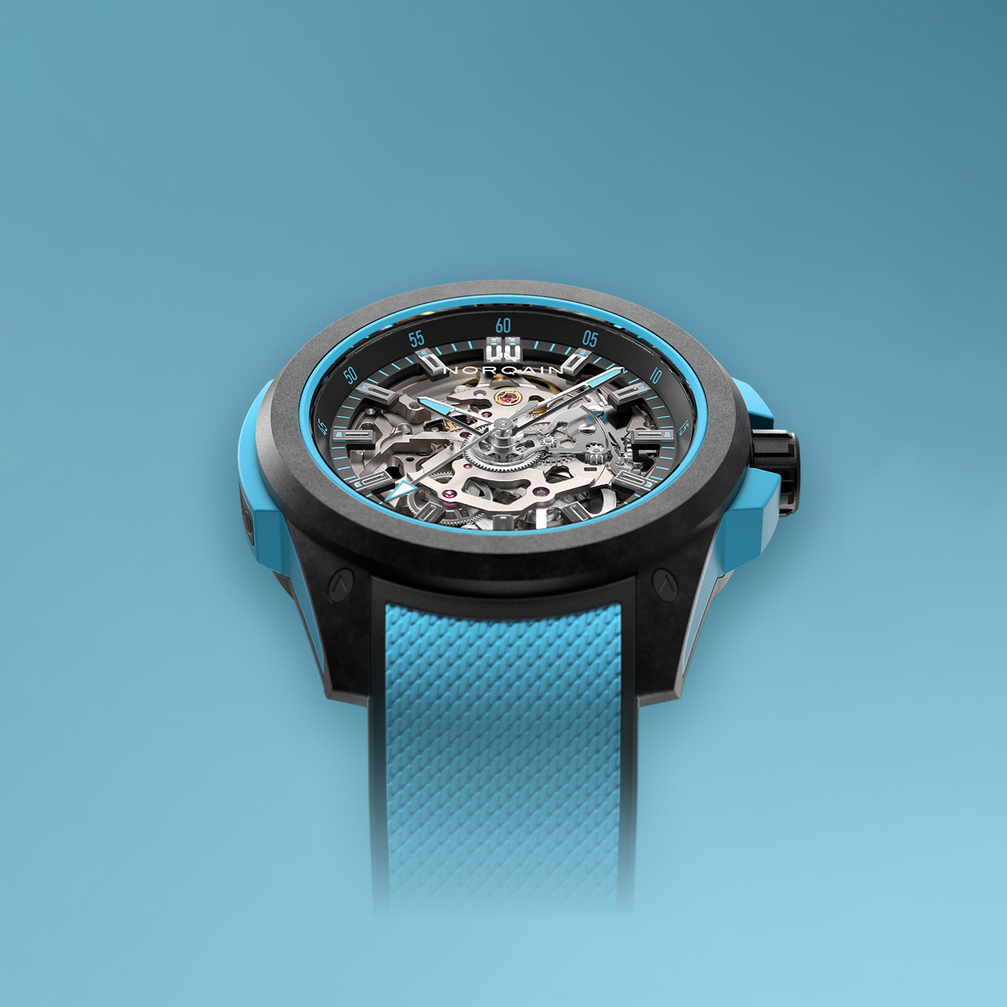 IZ*ONE サノク Norqain Wild One Skeleton Wild ONE Skeleton 42mm | Feldmar Watch Co.