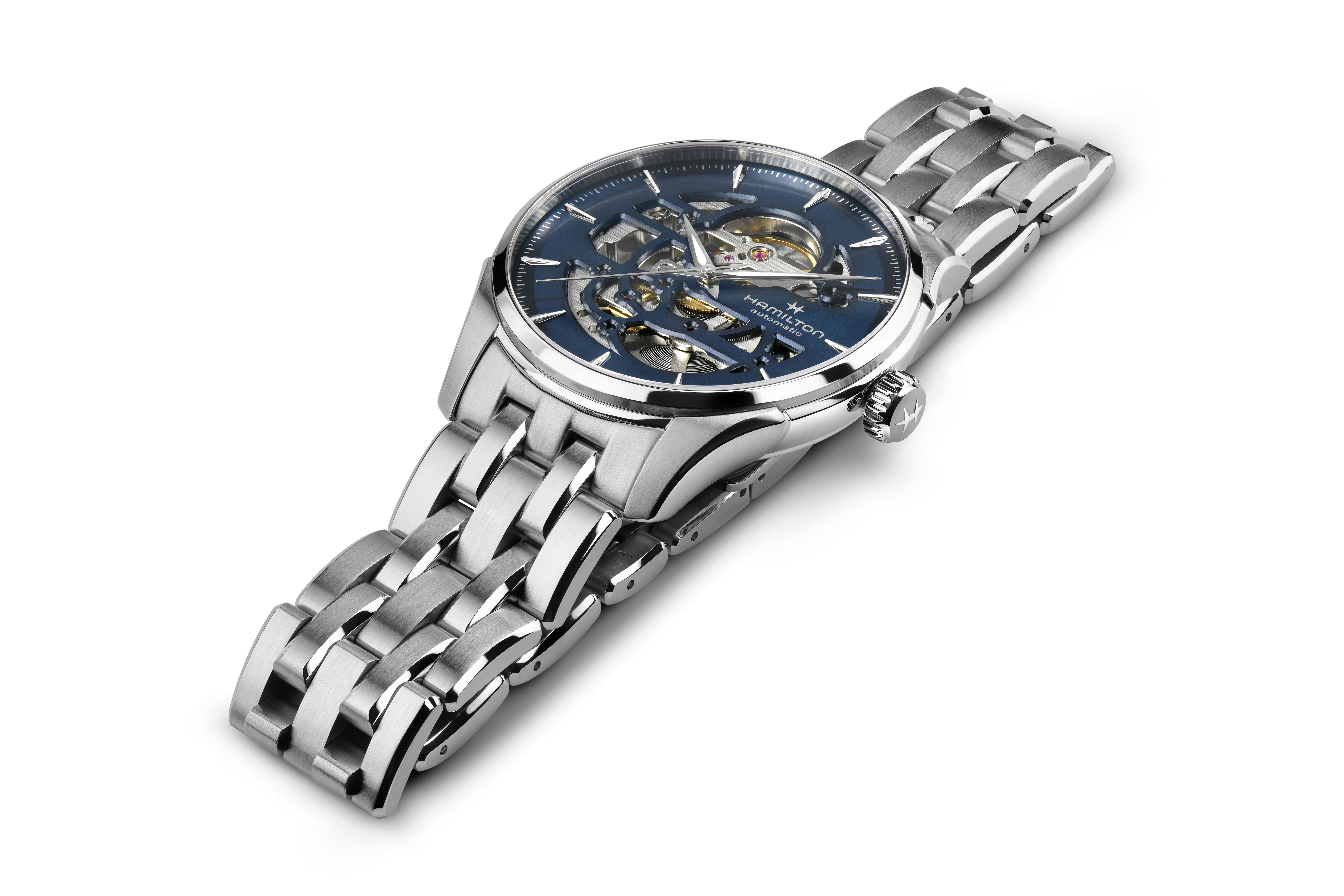 Hamilton Jazzmaster Skeleton Auto Watch Blue Dial, 40mm
