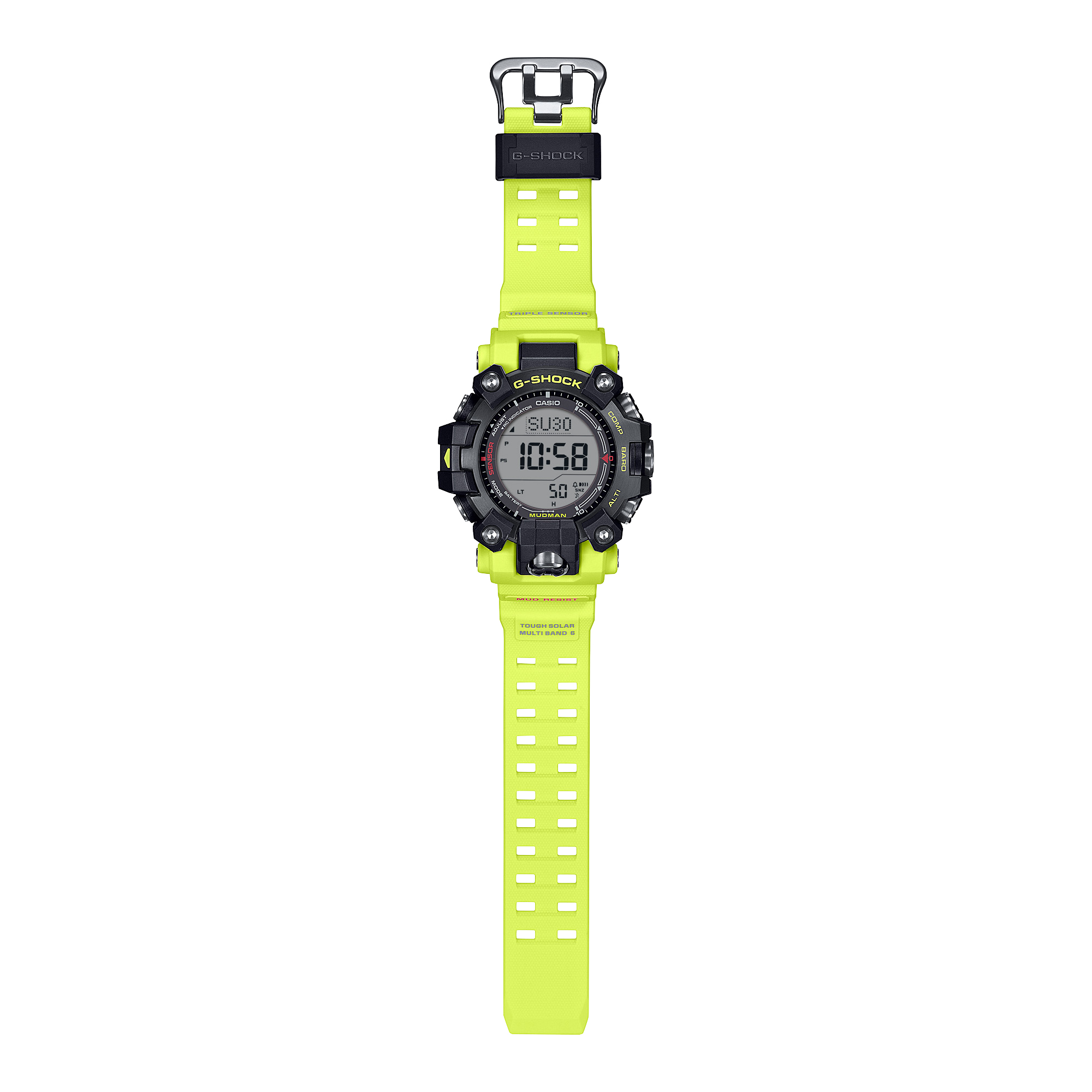 G-Shock Master Of G-Land Mudman Gray Dial Watch, 52.7mm