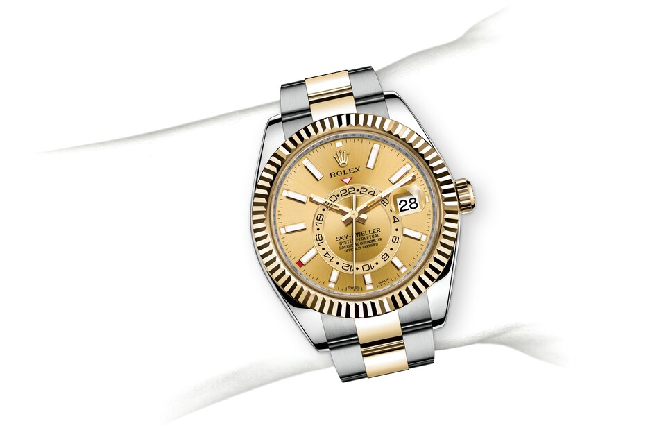 Rolex on wrist