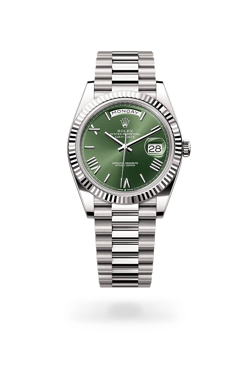 Rolex Day-Date 40 18 kt white gold, M228239-0033