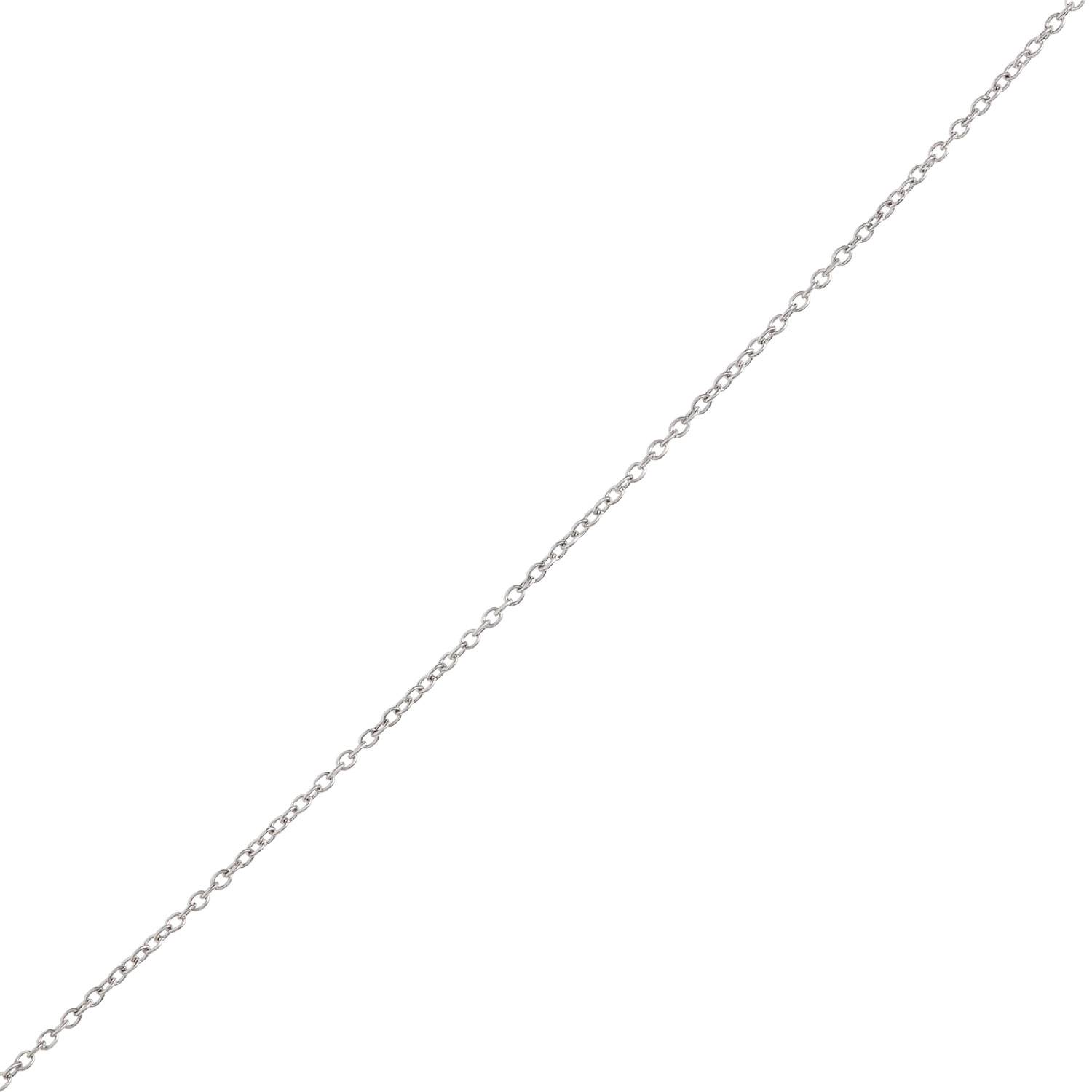 Open Circle Pendant with Round Diamonds, 1 &frac12; Total Carat Weight, 14K White Gold