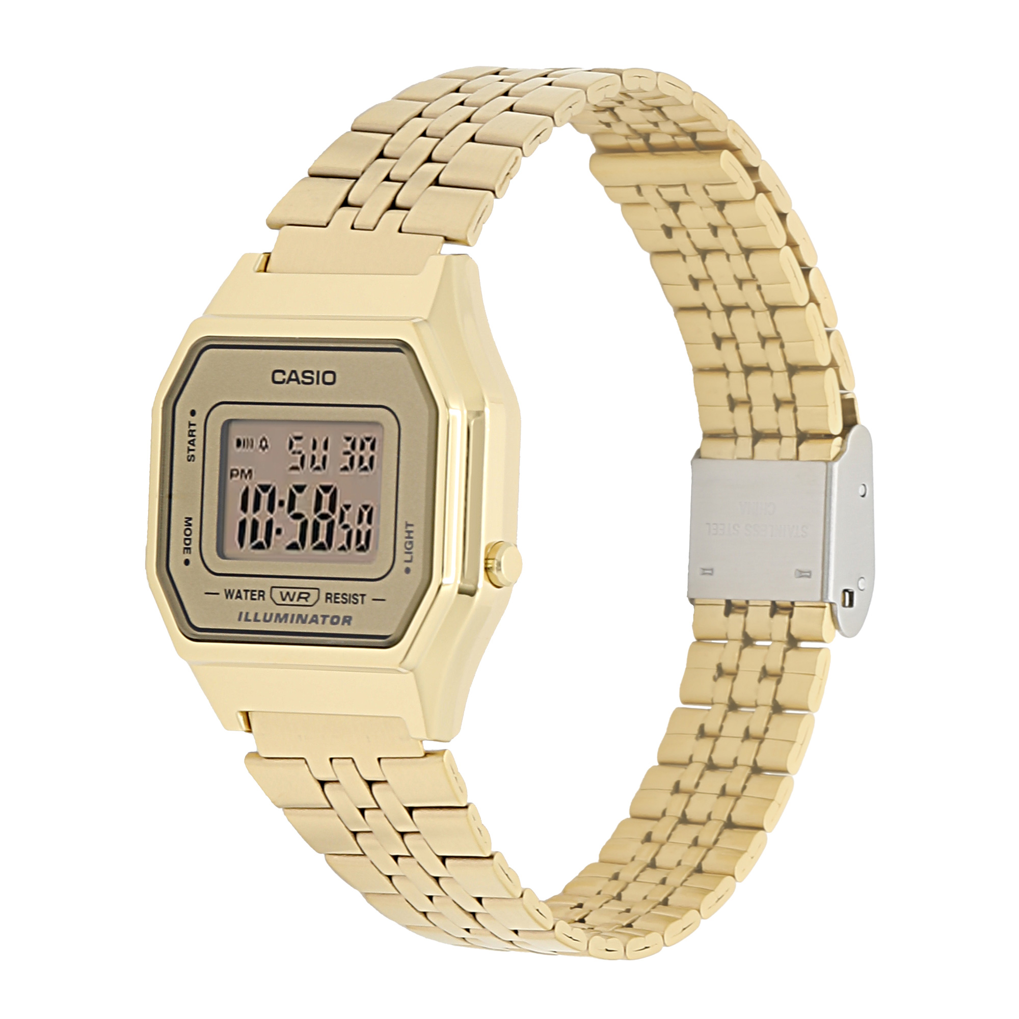 Casio Vintage Beige Dial Watch, 33.5mm &times; 28.6mm
