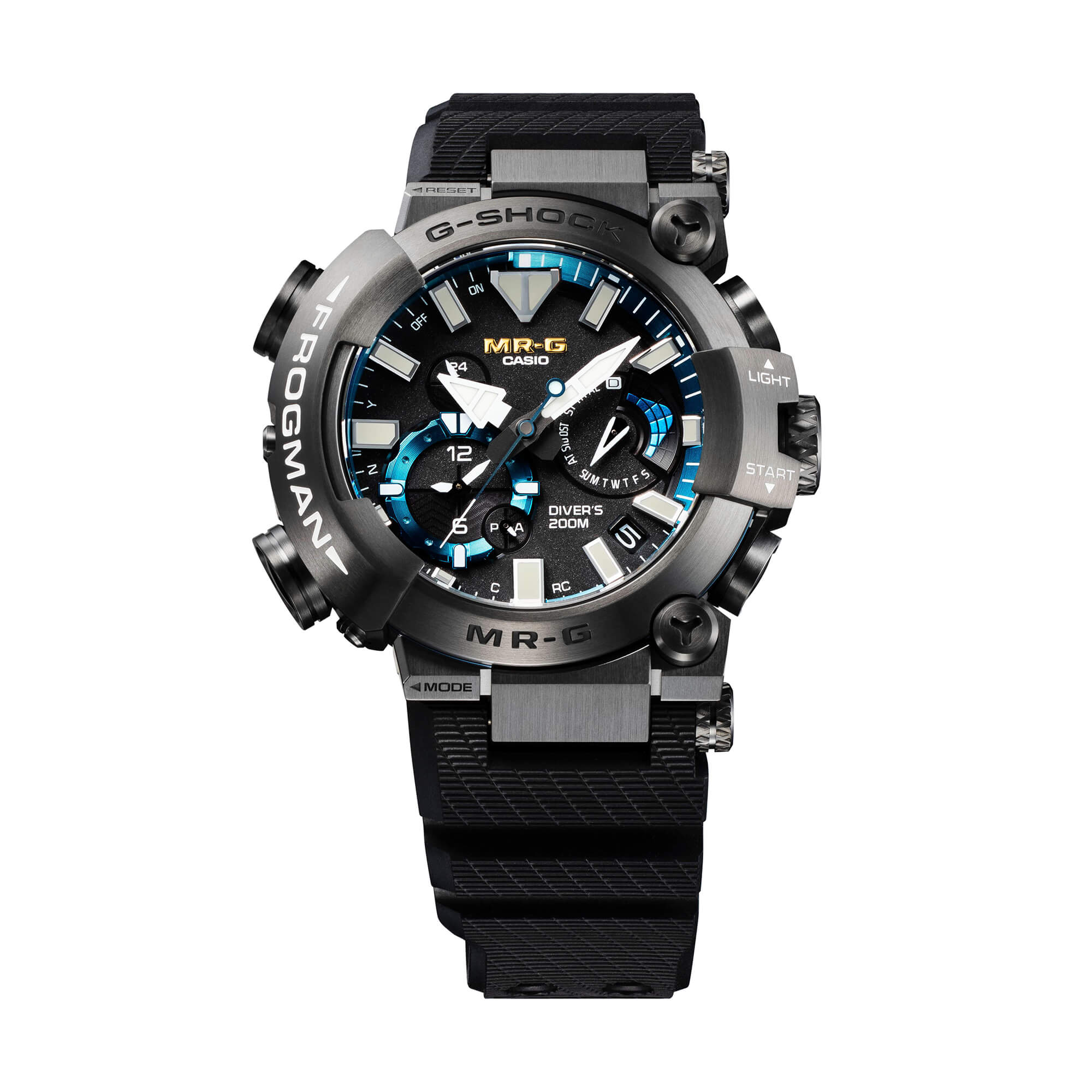 G-Shock MR-G FROGMAN Watch Black Dial Titanium Case Black Rubber