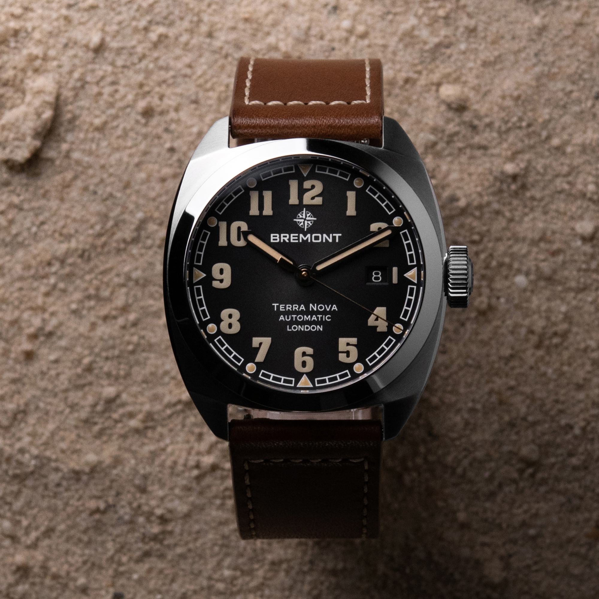 Bremont Terra Nova Date Black Dial Watch, 40.5mm