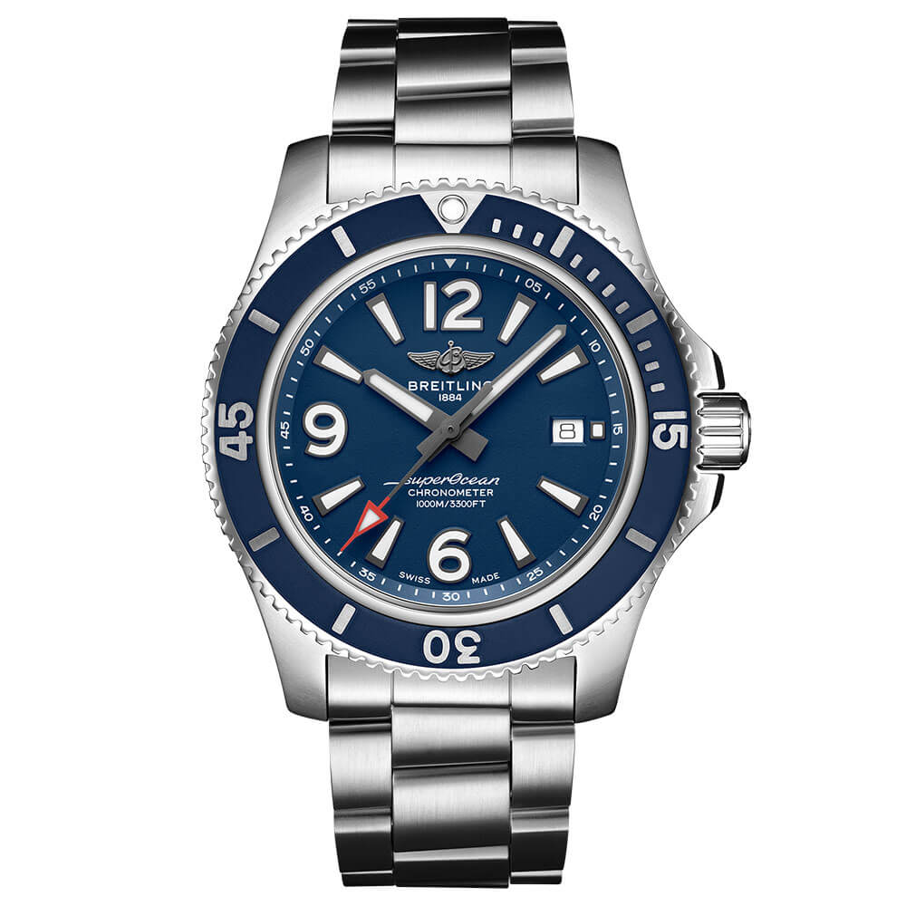 Breitling Superocean Automatic 44 Blue Steel Watch, 44mm