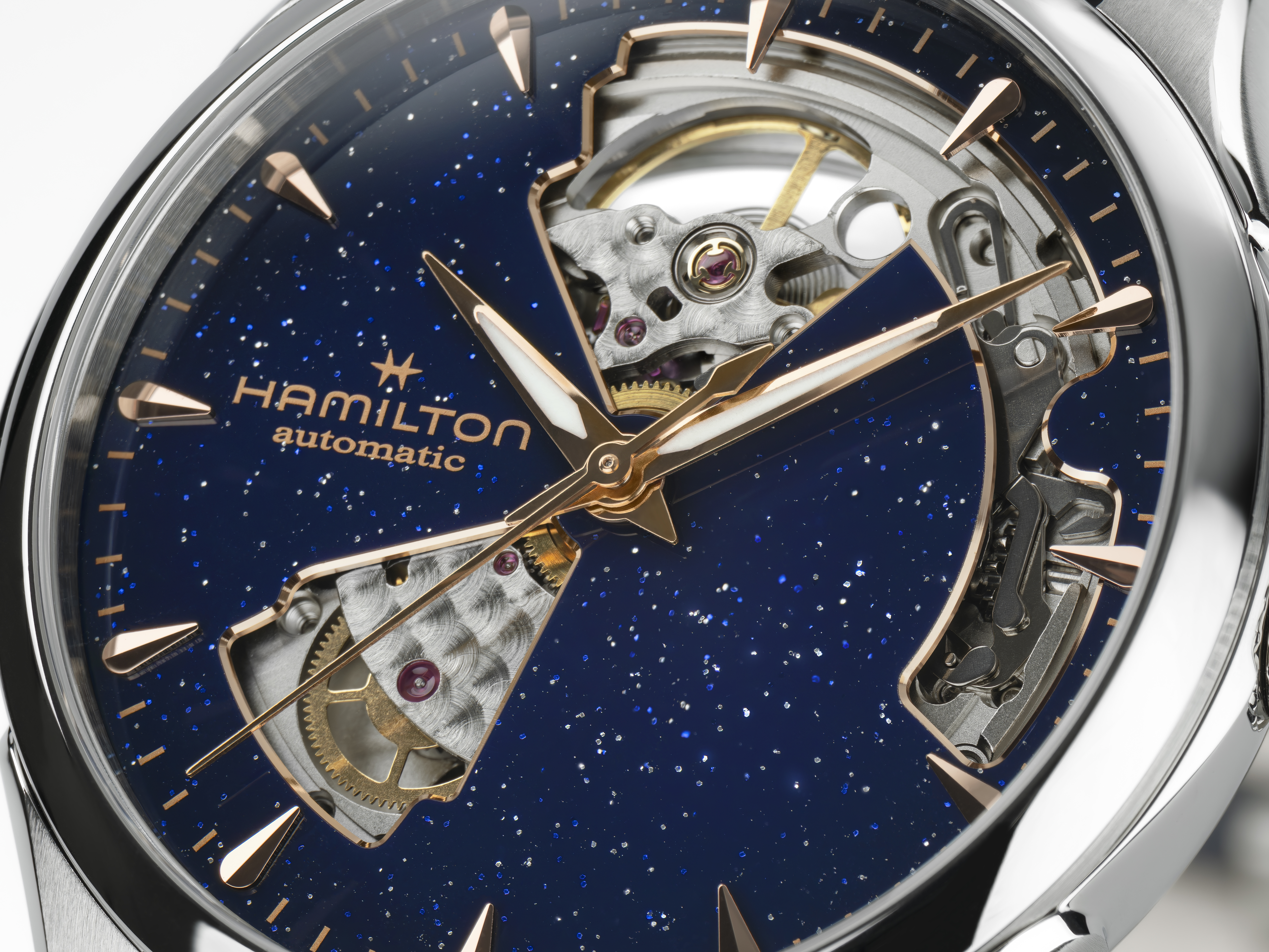 Hamilton Jazzmaster Open Heart Lady Auto Blue Dial Watch, 36mm
