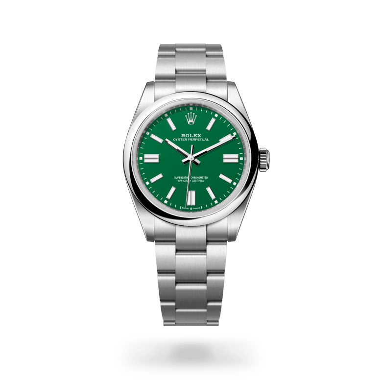 rolex oyster perpetual in oystersteel, m134300-0004 - ben bridge