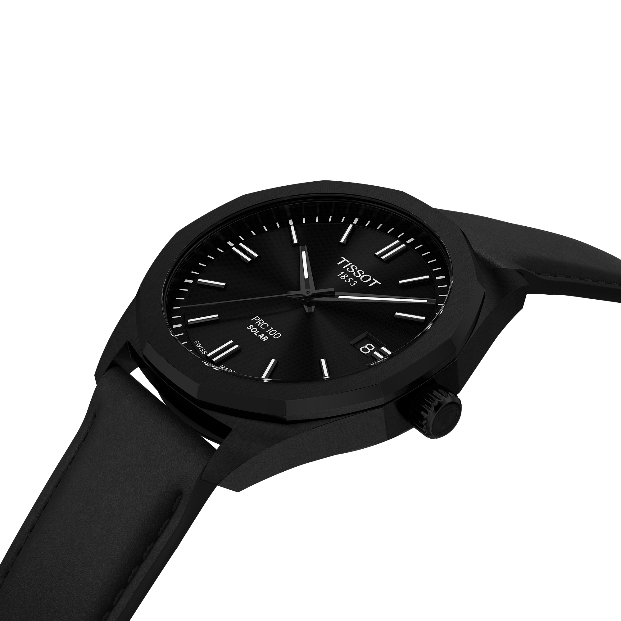 TISSOT PRC 100 Solar Black Dial Watch, 39mm