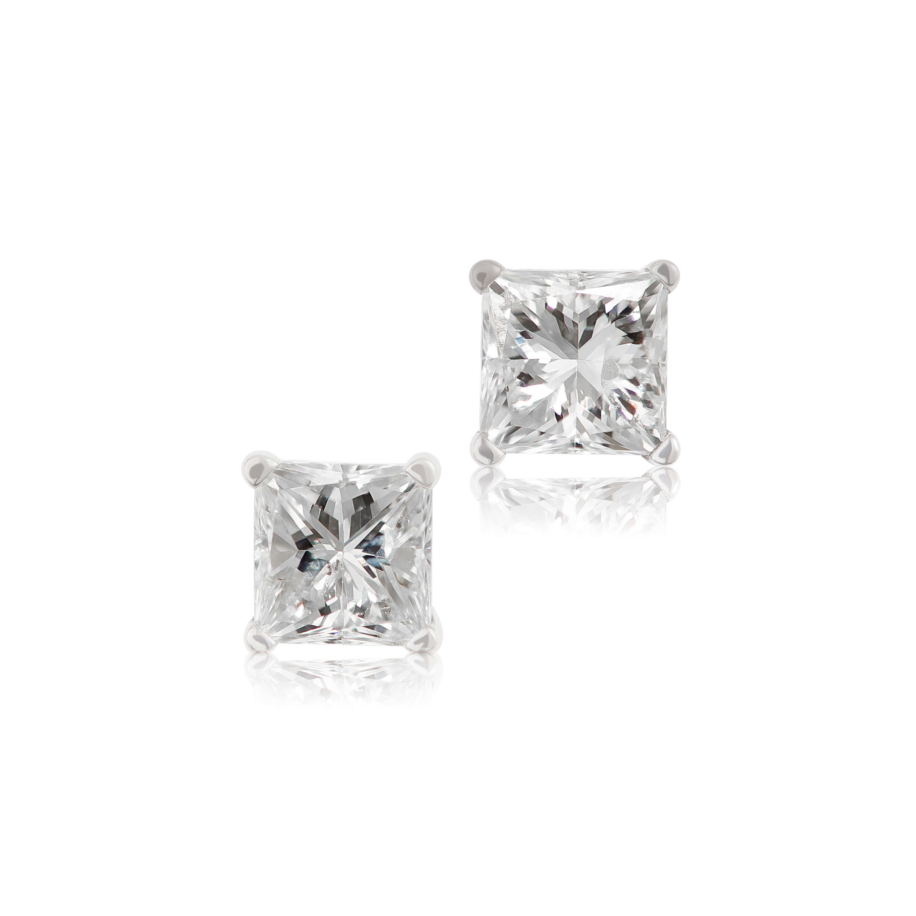 Princess Cut Diamond Earrings 14k 3 4 Ctw Ben Bridge Jeweler