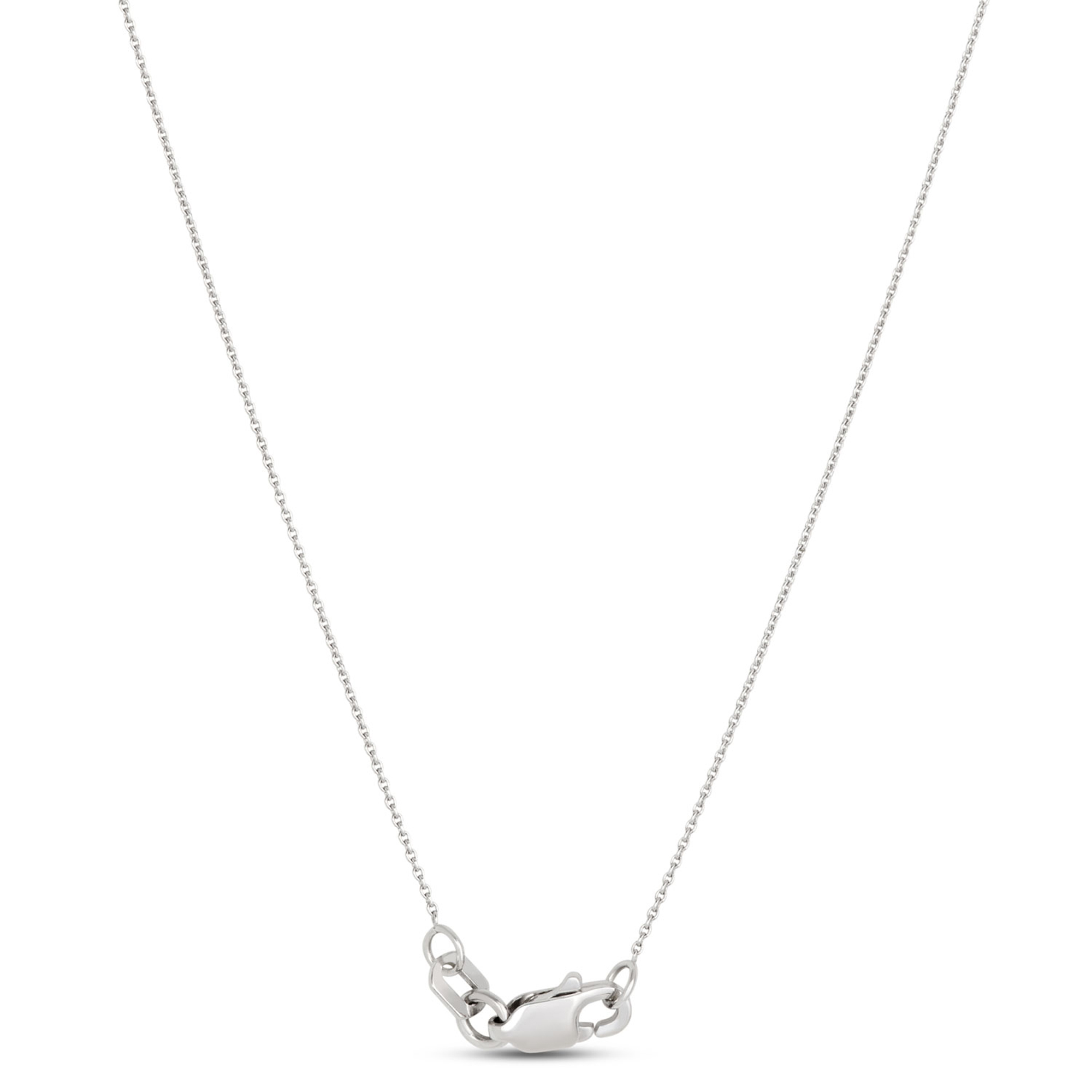 Pear Shaped Diamond Necklace, ⅓ Carat Total Weight, 14K White Gold