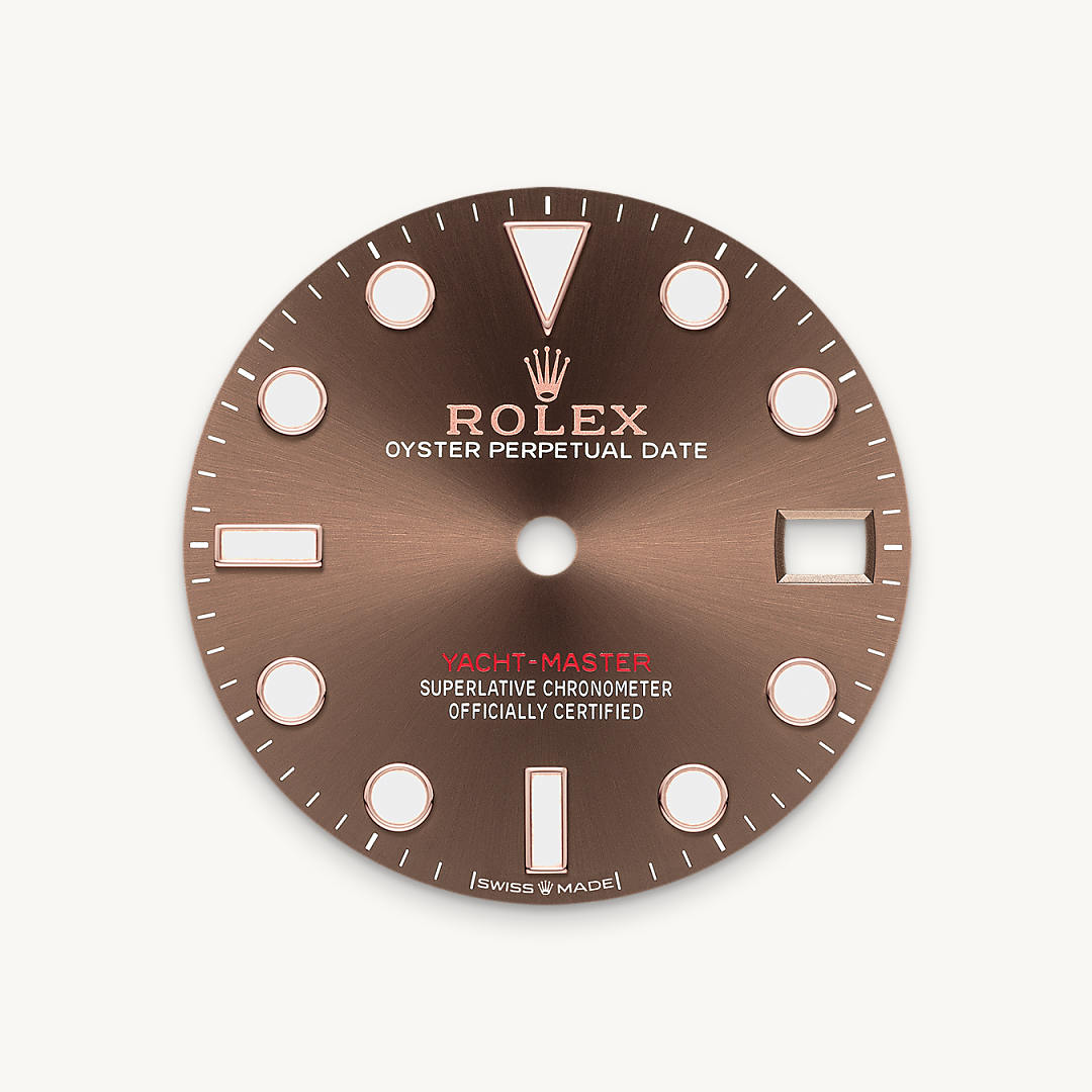 rolex yacht-master in everose rolesor - combination of oystersteel and everose gold, m268621-0003 - chocolate dial - ben bridge
