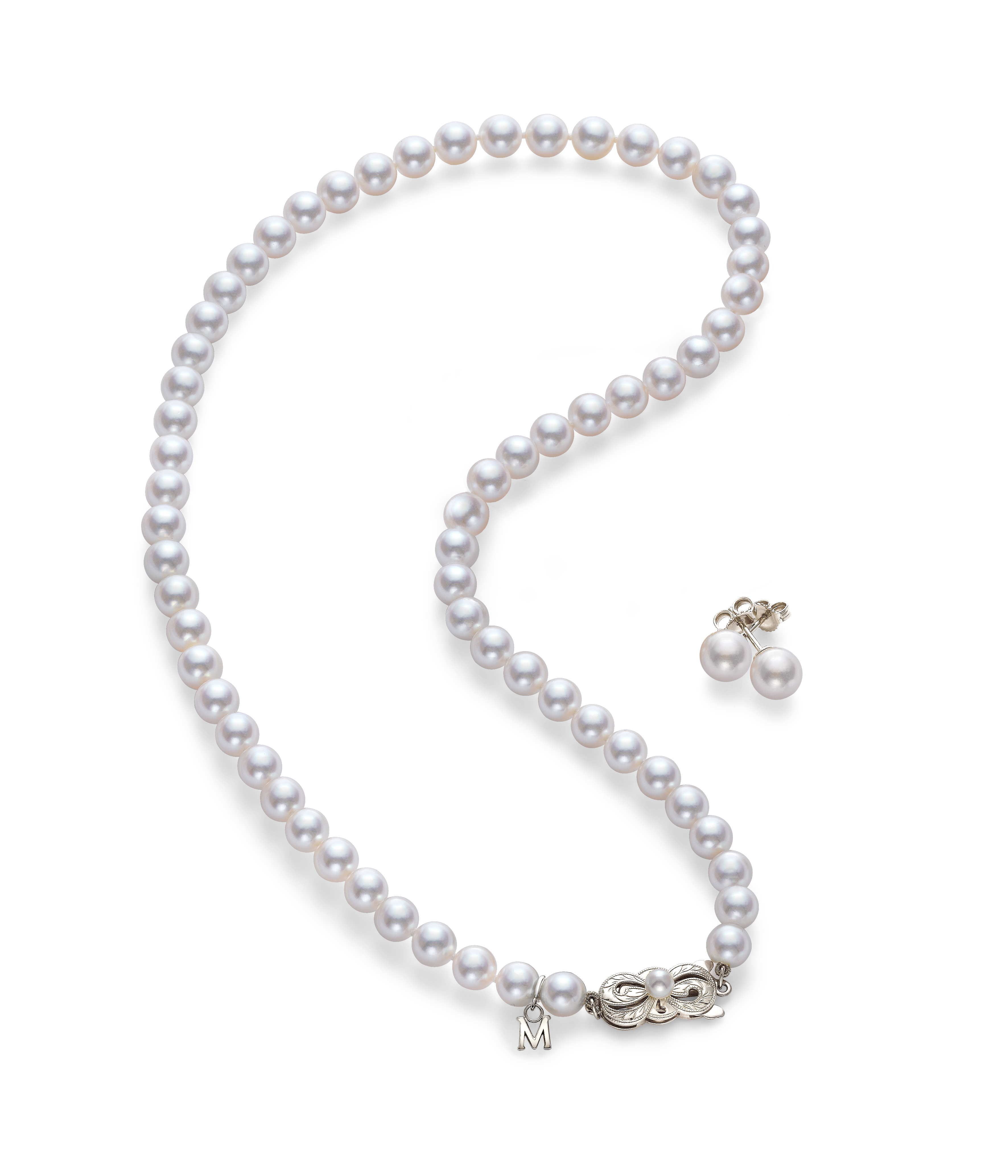 Mikimoto 18 Inch Akoya Cultured Pearl Gift Set, 18K White Gold