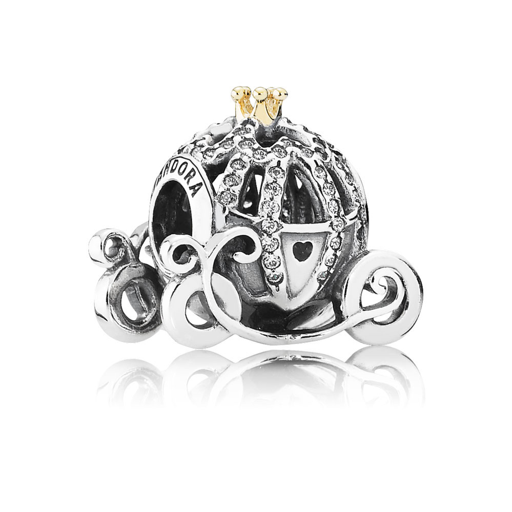 Pumpkin Coach CZ Charm - 791573CZ 