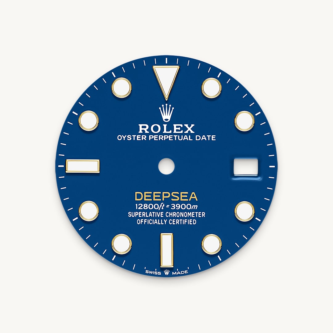 rolex deepsea in 18 ct yellow gold, m136668lb-0001 - blue dial - ben bridge