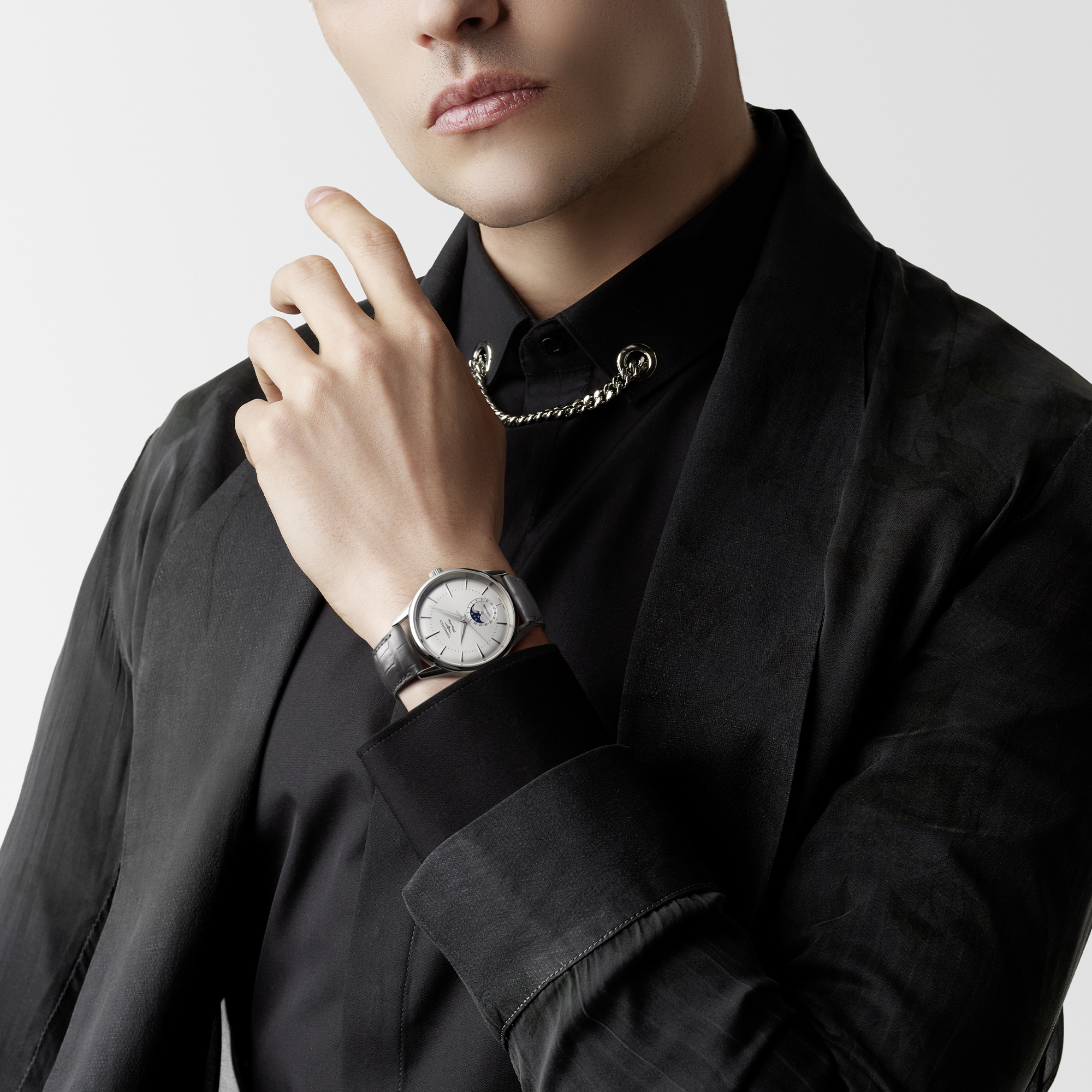 Longines Conquest Heritage Central Power Reserve Anthracite Black Dial Watch, 38mm