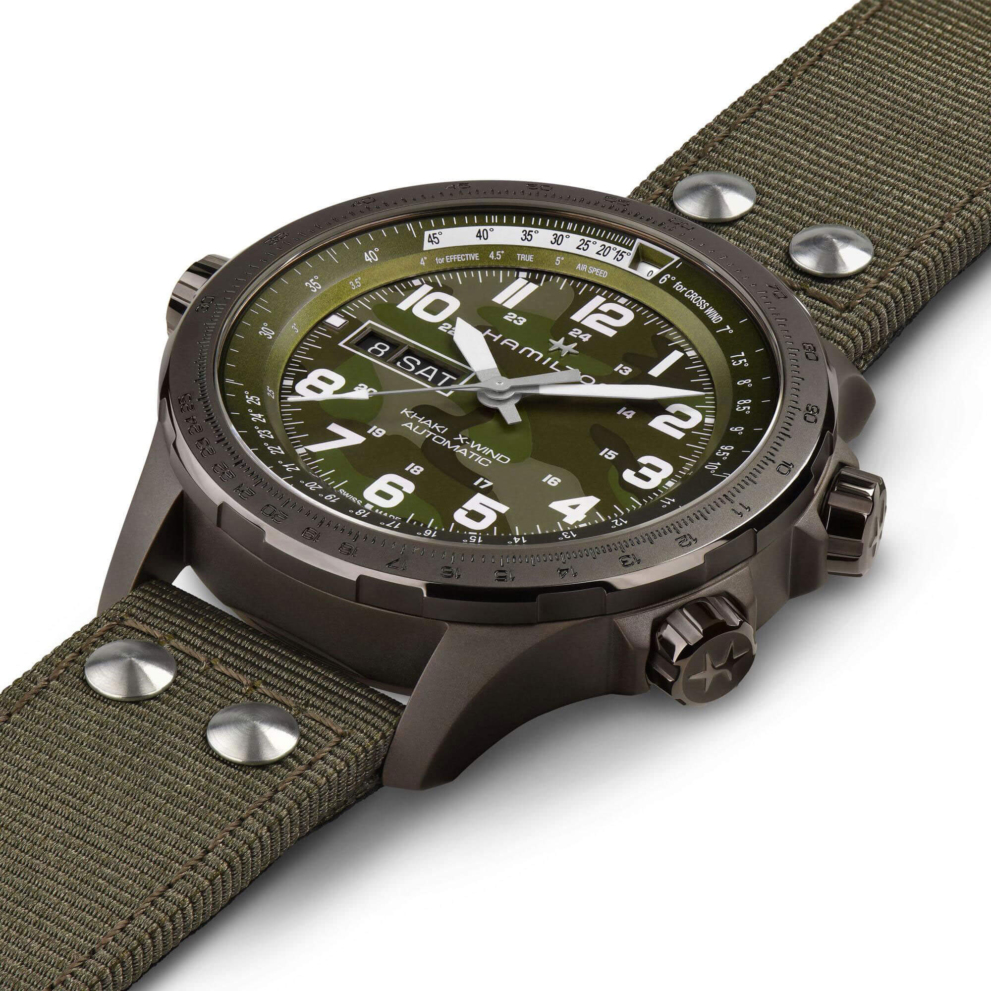 Hamilton Khaki Aviation X-Wind Day Date Automatic Watch, 45mm