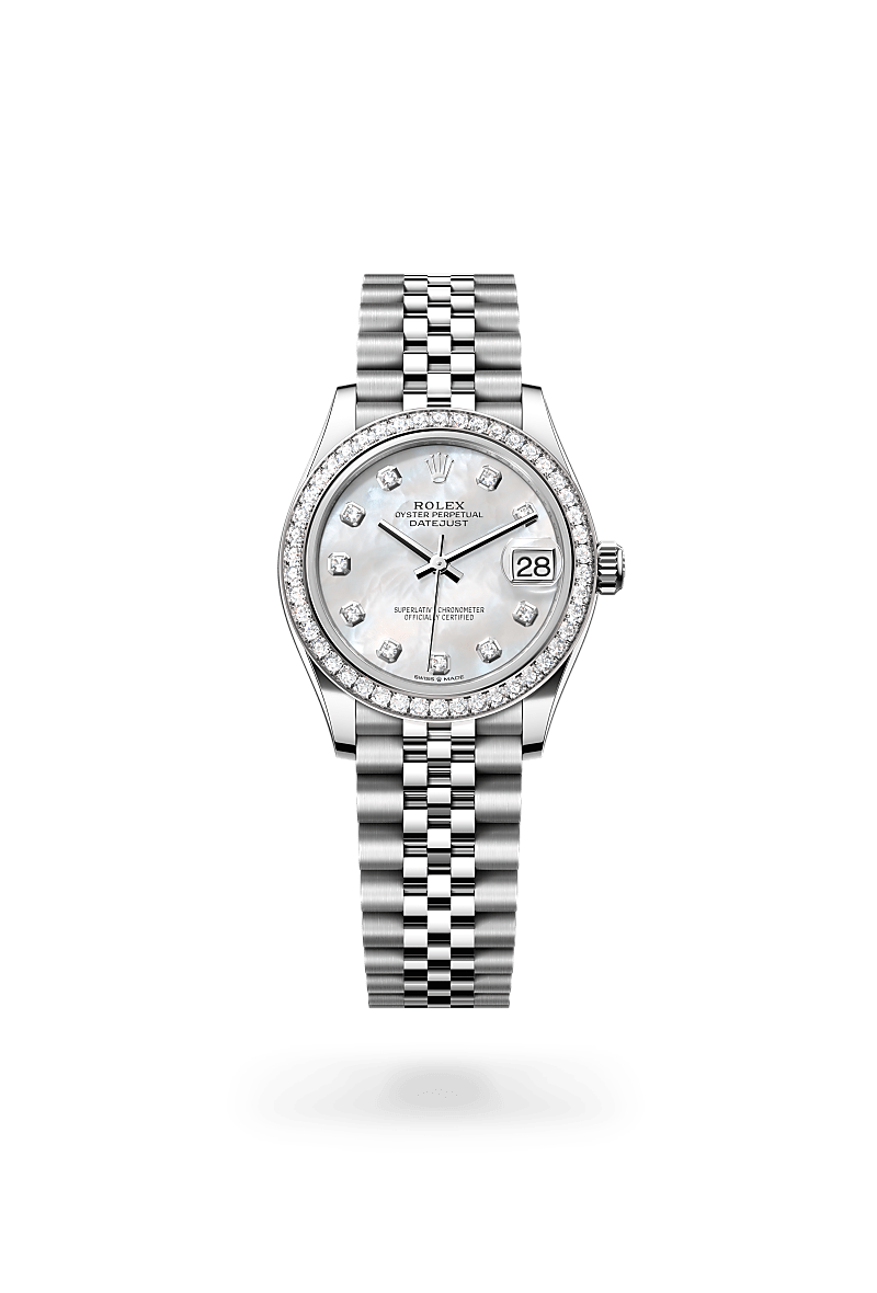 Rolex Datejust 31 White Rolesor - combination of Oystersteel and 