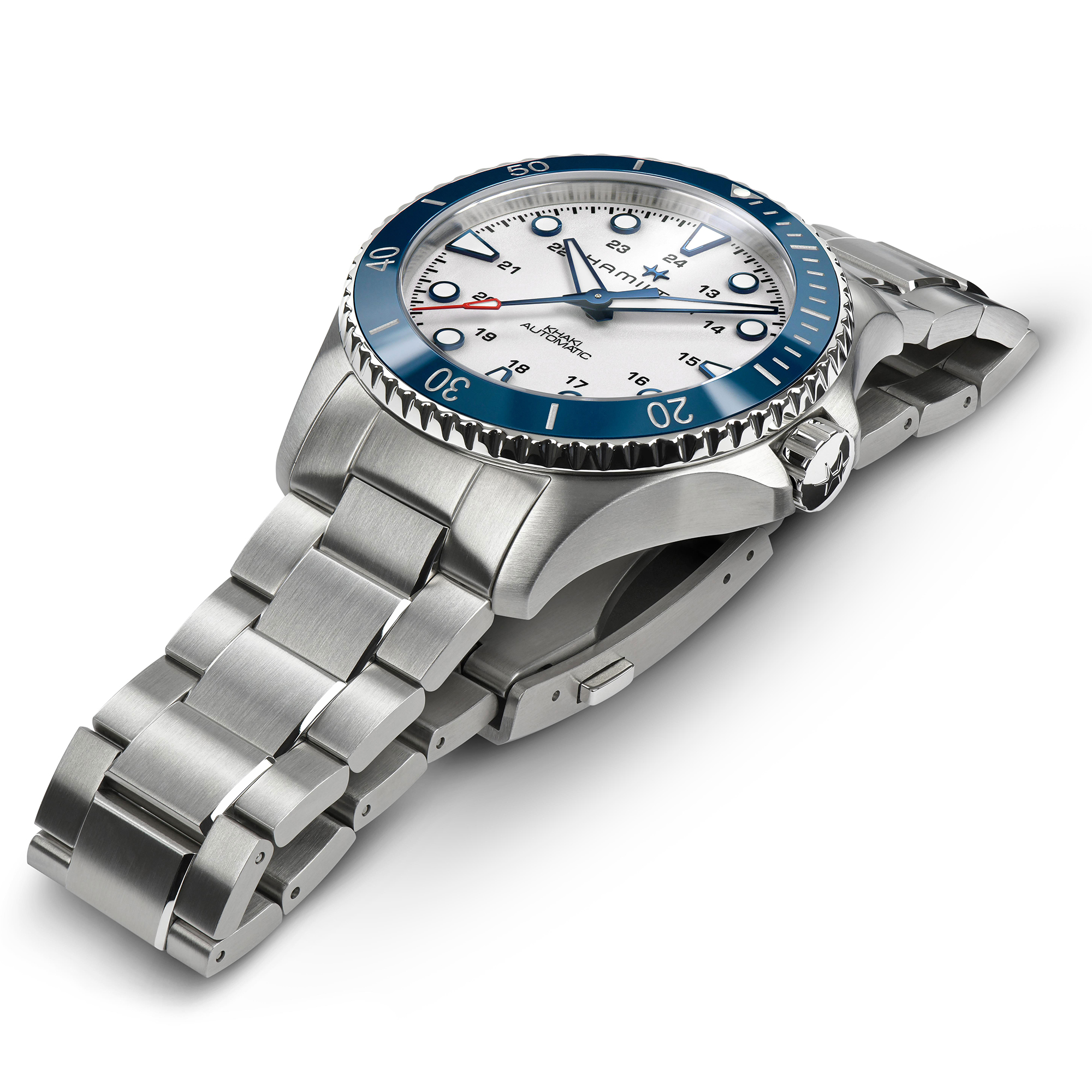 Hamilton Khaki Navy Scuba Auto Silver Dial Watch, 43mm