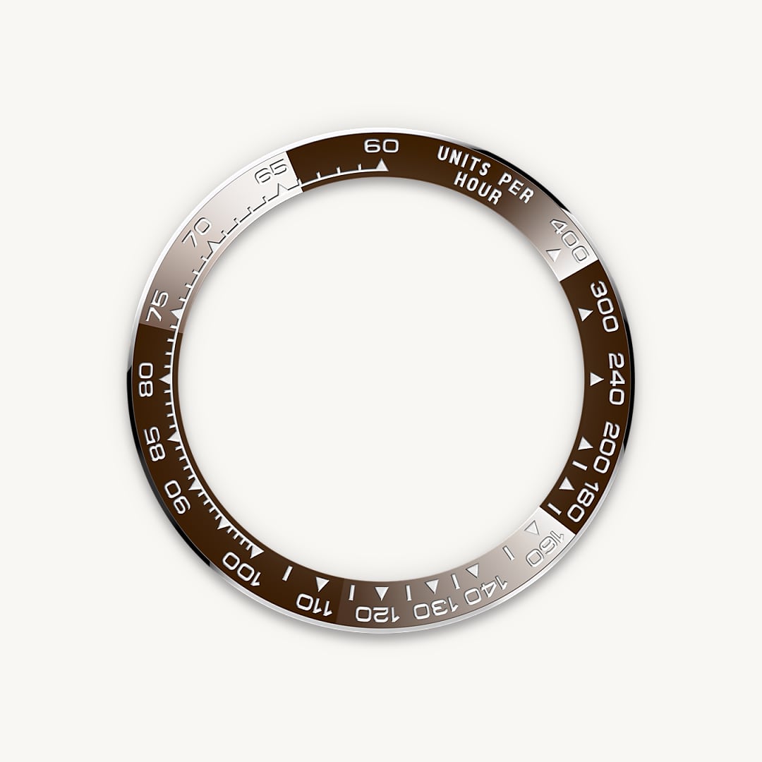 rolex cosmograph daytona in platinum, m126506-0001 - the tachymetric scale - ben bridge