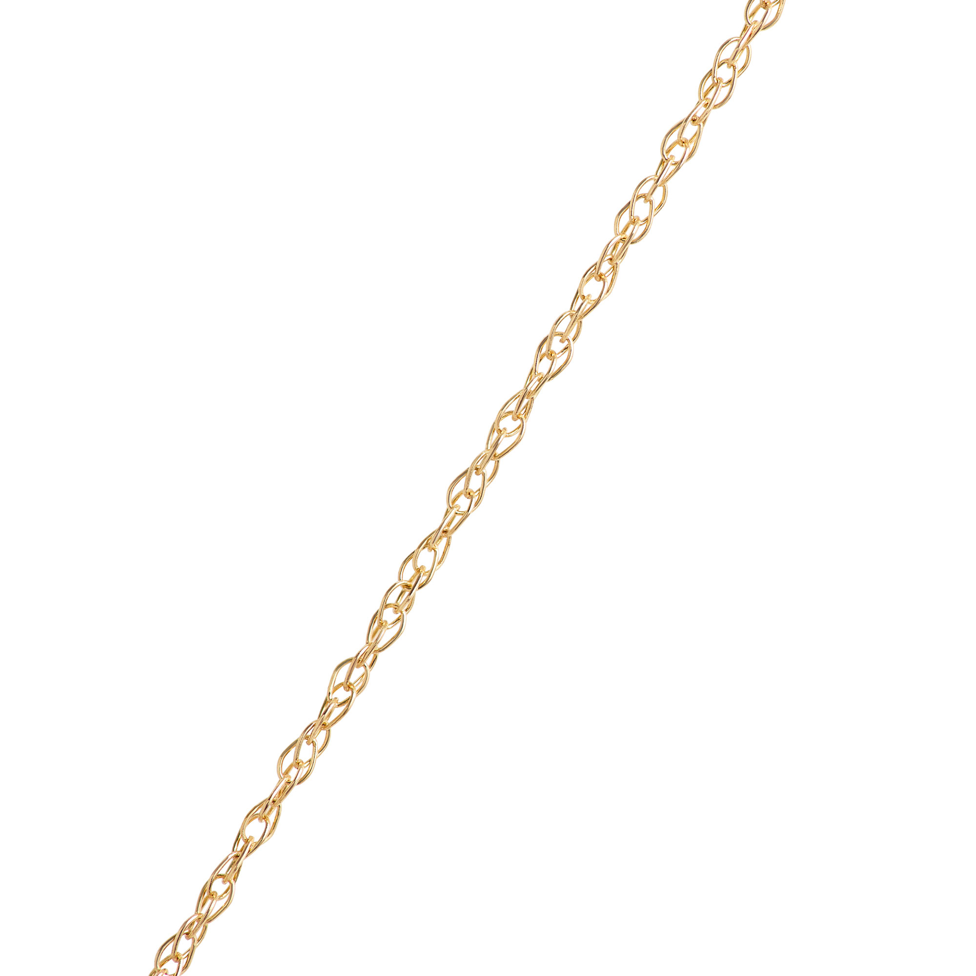 Peridot Pendant Necklace, 0.07 Carat Weight, 14K Yellow Gold