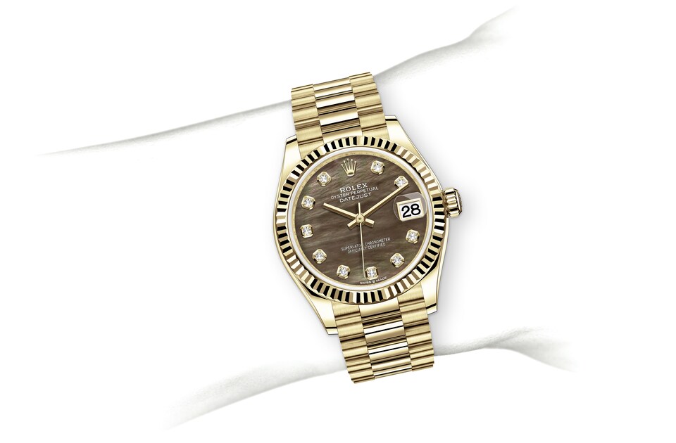 Rolex on wrist