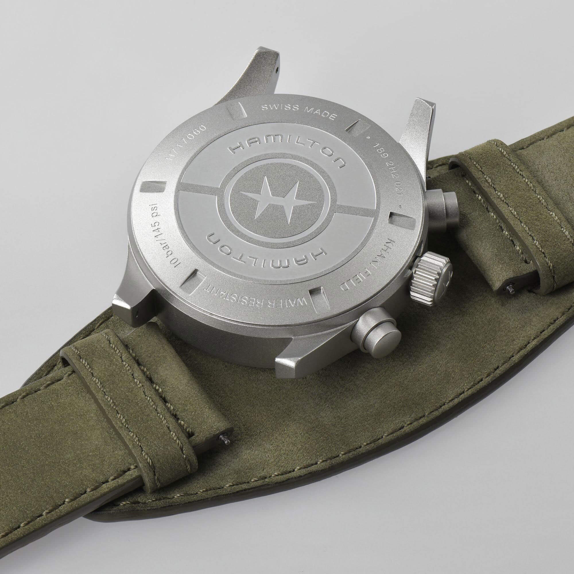 Hamilton Khaki Field Auto Chrono Black Dial Watch, 44mm