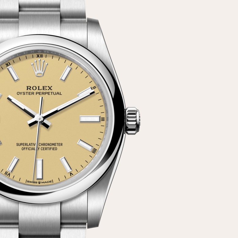 rolex oyster perpetual in oystersteel, m124200-0007 - watch dial - ben bridge
